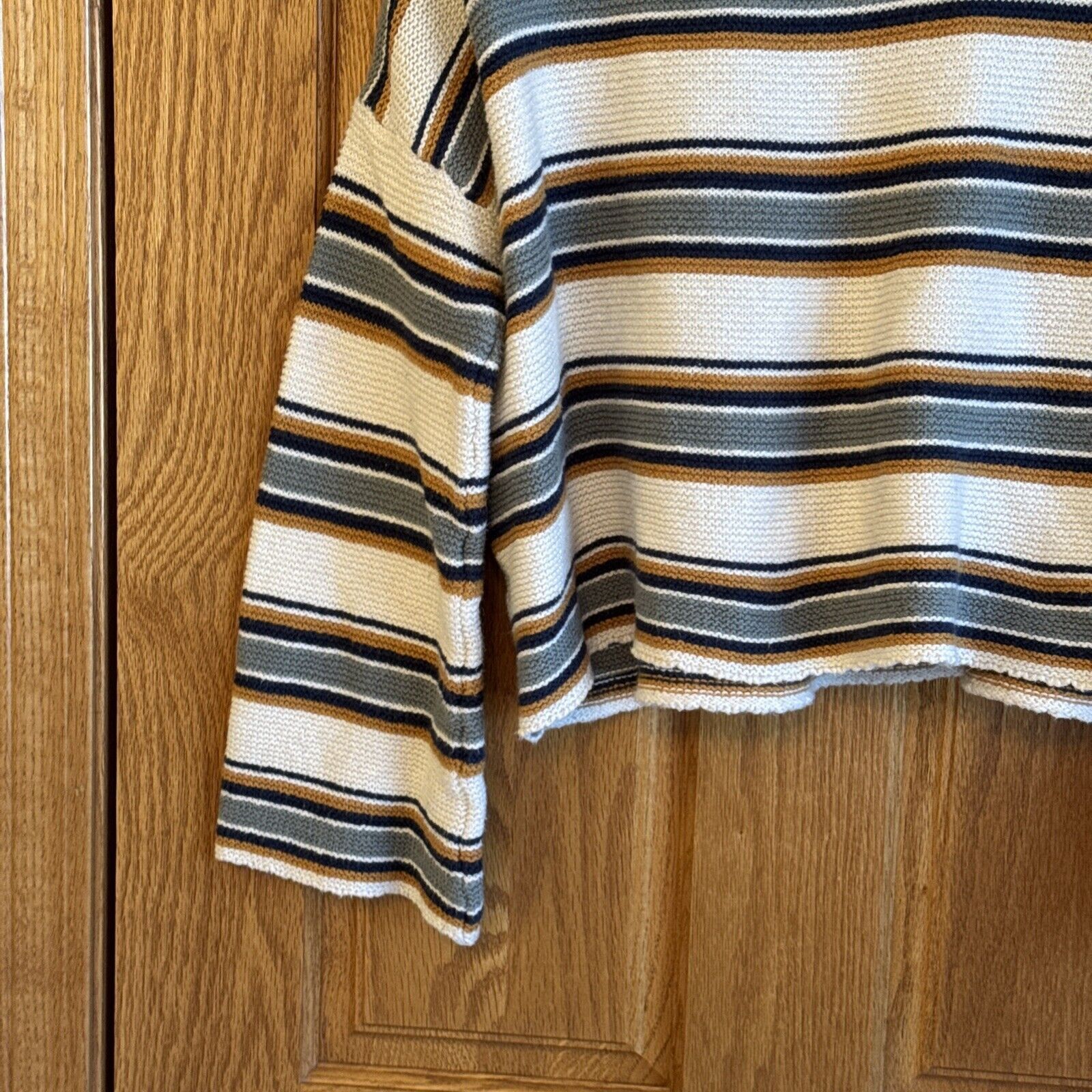 Other OTHERS FOLLOW Knit Striped Pullover Cropped Sweater Womens Size M / US 6-8 / IT 42-44 - 2 Thumbnail