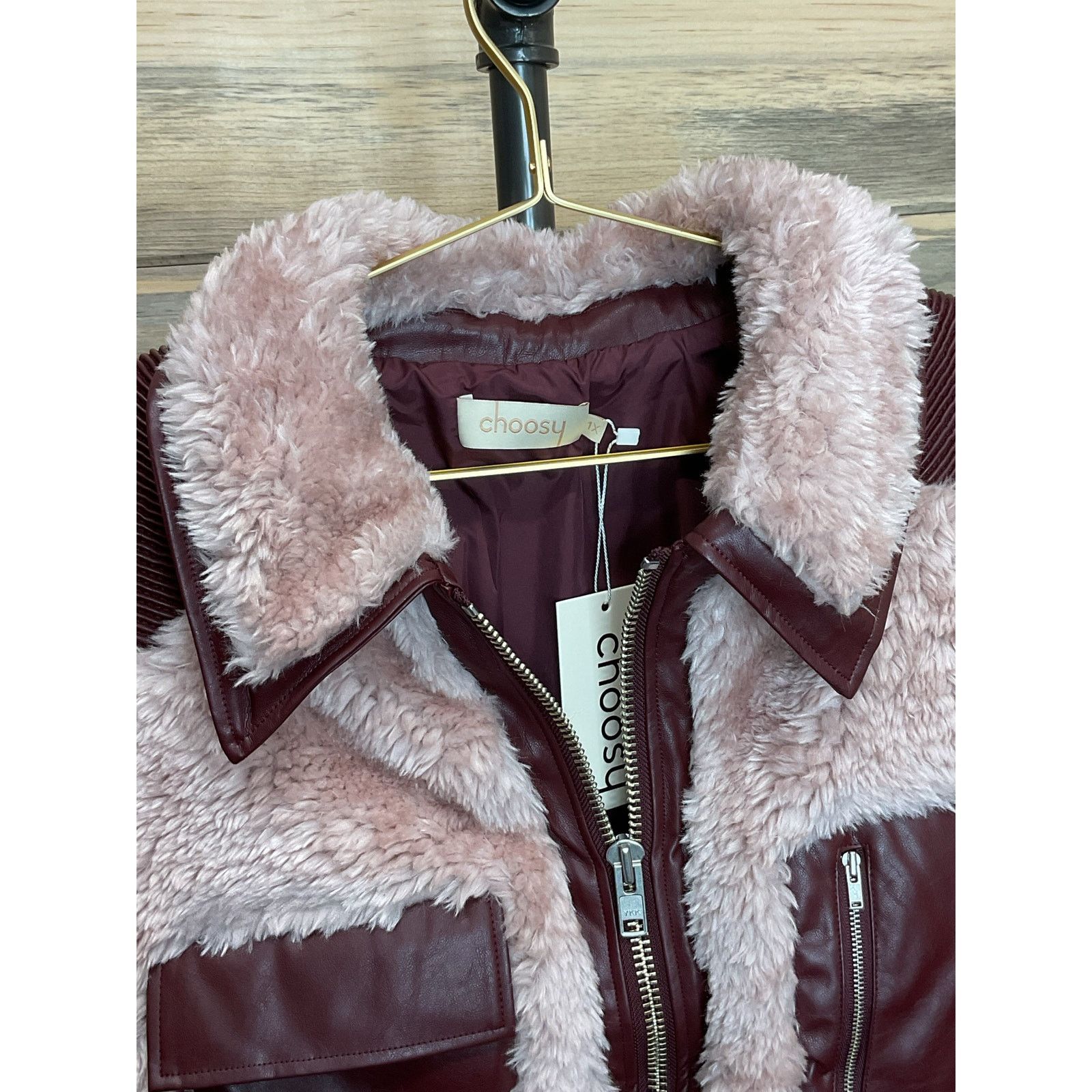 Vintage Choosy NWT Fuzzy Faux Fur Jacket Coat Women’s Sz 1X Size XL / US 12-14 / IT 48-50 - 4 Thumbnail