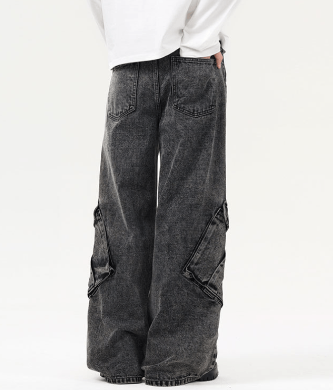 Japanese Brand × Jean American retro straight loose cargo jeans Size US 32 / EU 48 - 3 Thumbnail