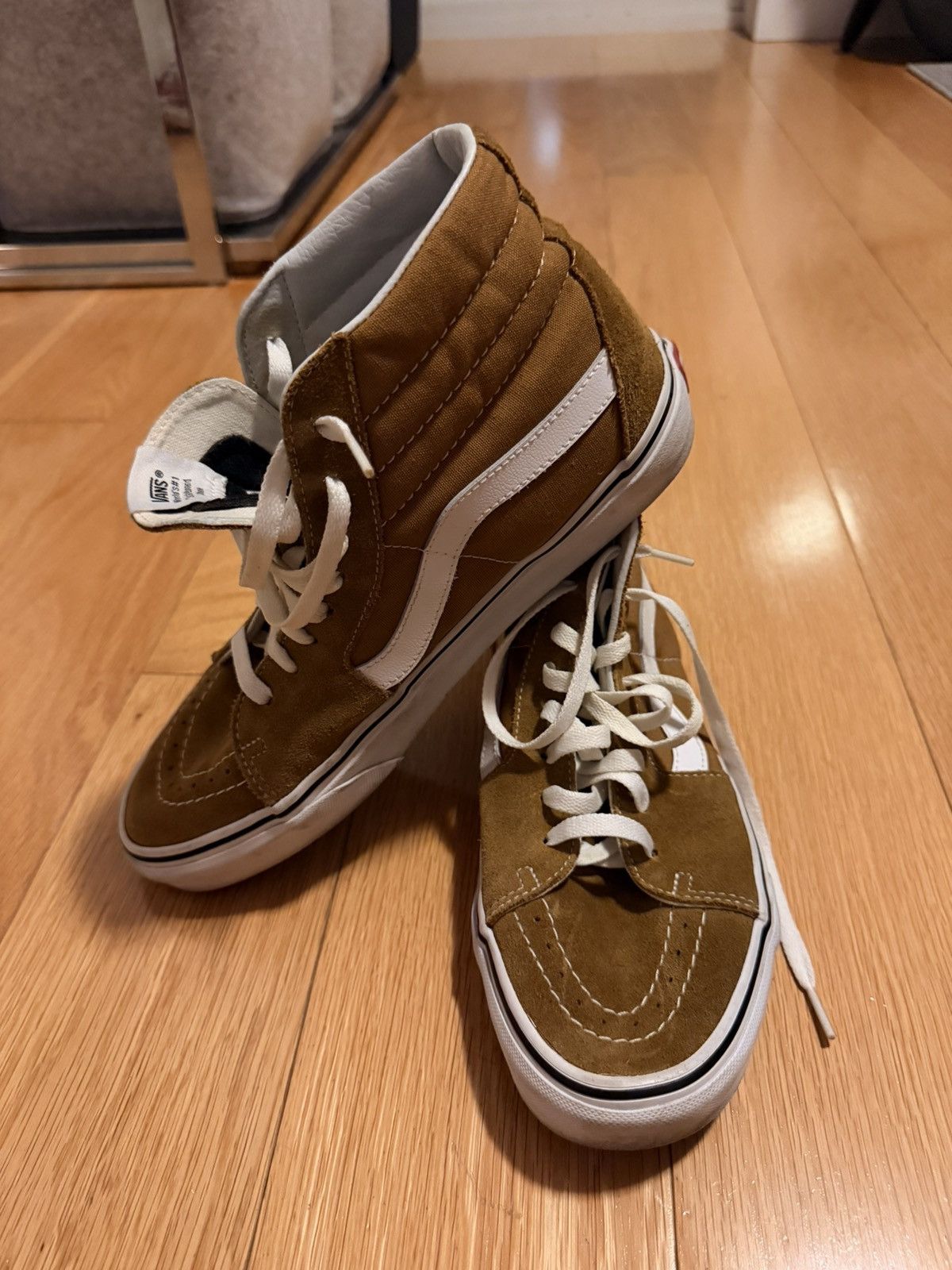 Vans Mustard high top leather VANS Size US 9.5 / EU 42-43 - 4 Thumbnail