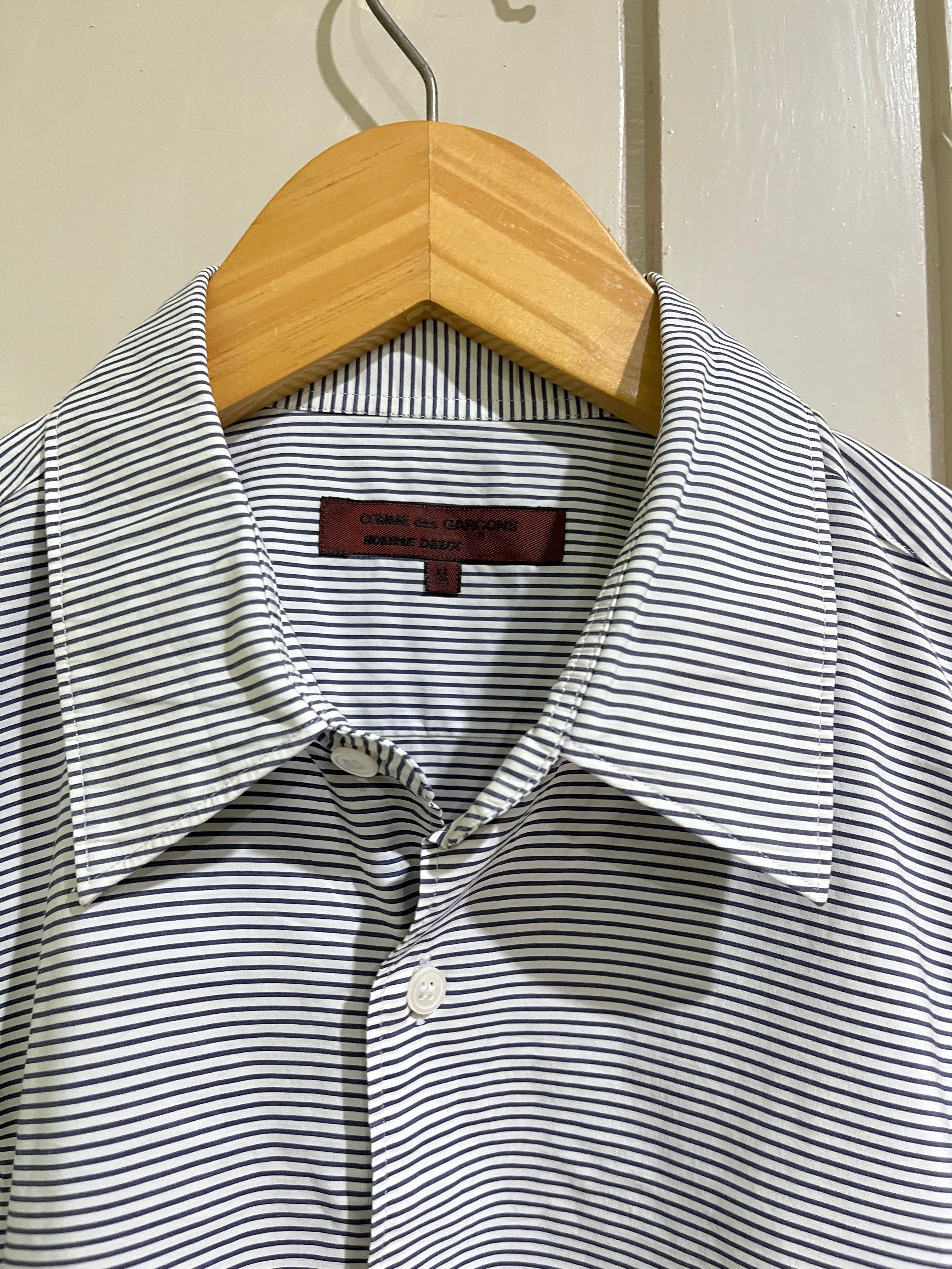 Comme des Garcons Homme Deux 2003 comme des garcons homme stripe shirt Size US L / EU 52-54 / 3 - 2 Thumbnail