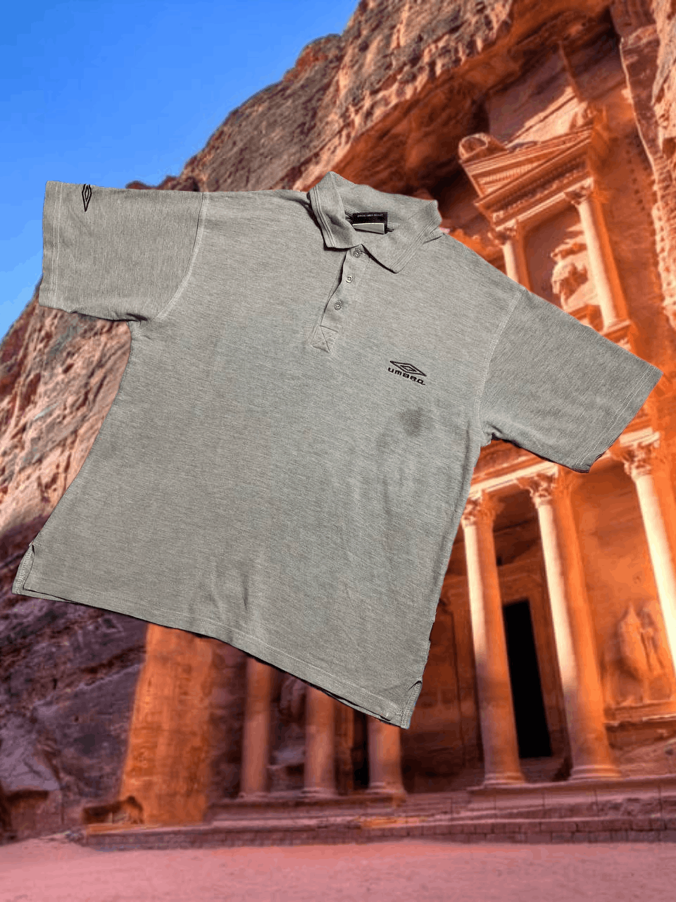 Umbro Streetwear T-Shirt Umbro logo gray polos Y2K Vintage Size US M / EU 48-50 / 2 - 1 Thumbnail