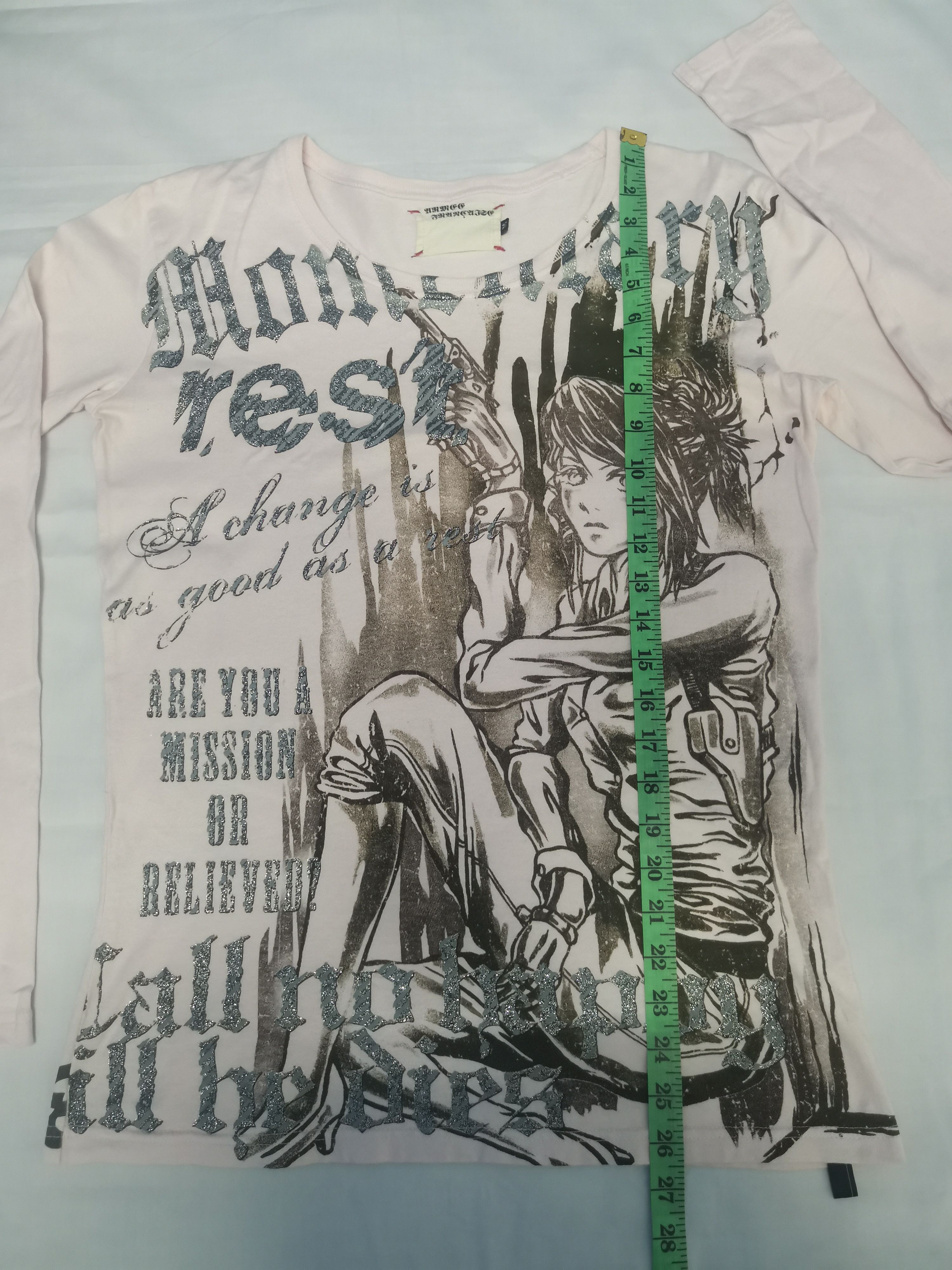 Anime Anime Manga Japanese Brand Big Print Logo Long Sleeve Tee Size US M / EU 48-50 / 2 - 6 Thumbnail