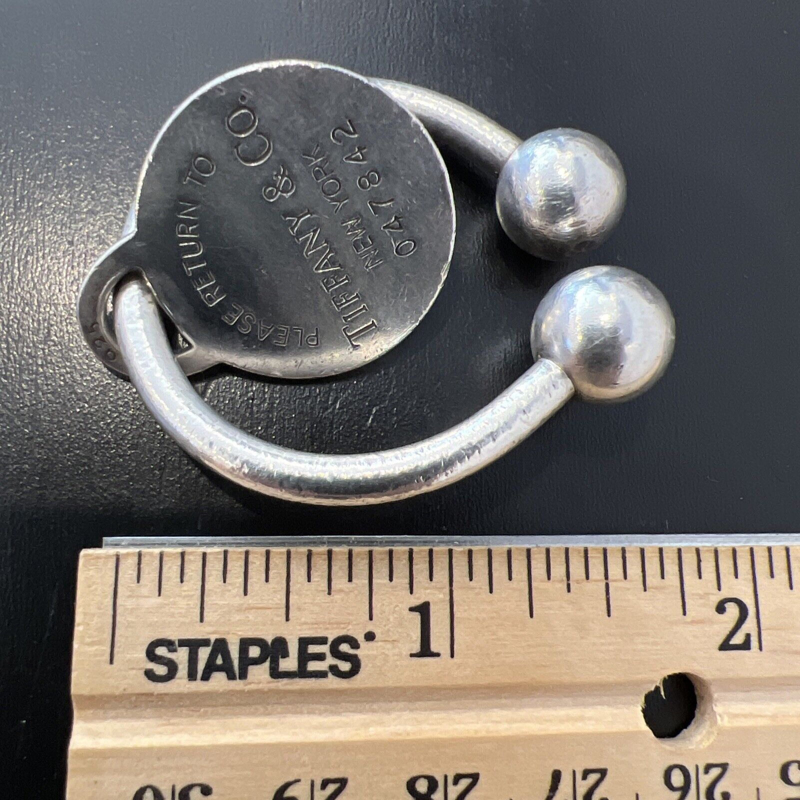 Tiffany & Co. Tiffany & Co Sterling Silver Keychain Round Pendant Vintage Size ONE SIZE - 4 Thumbnail
