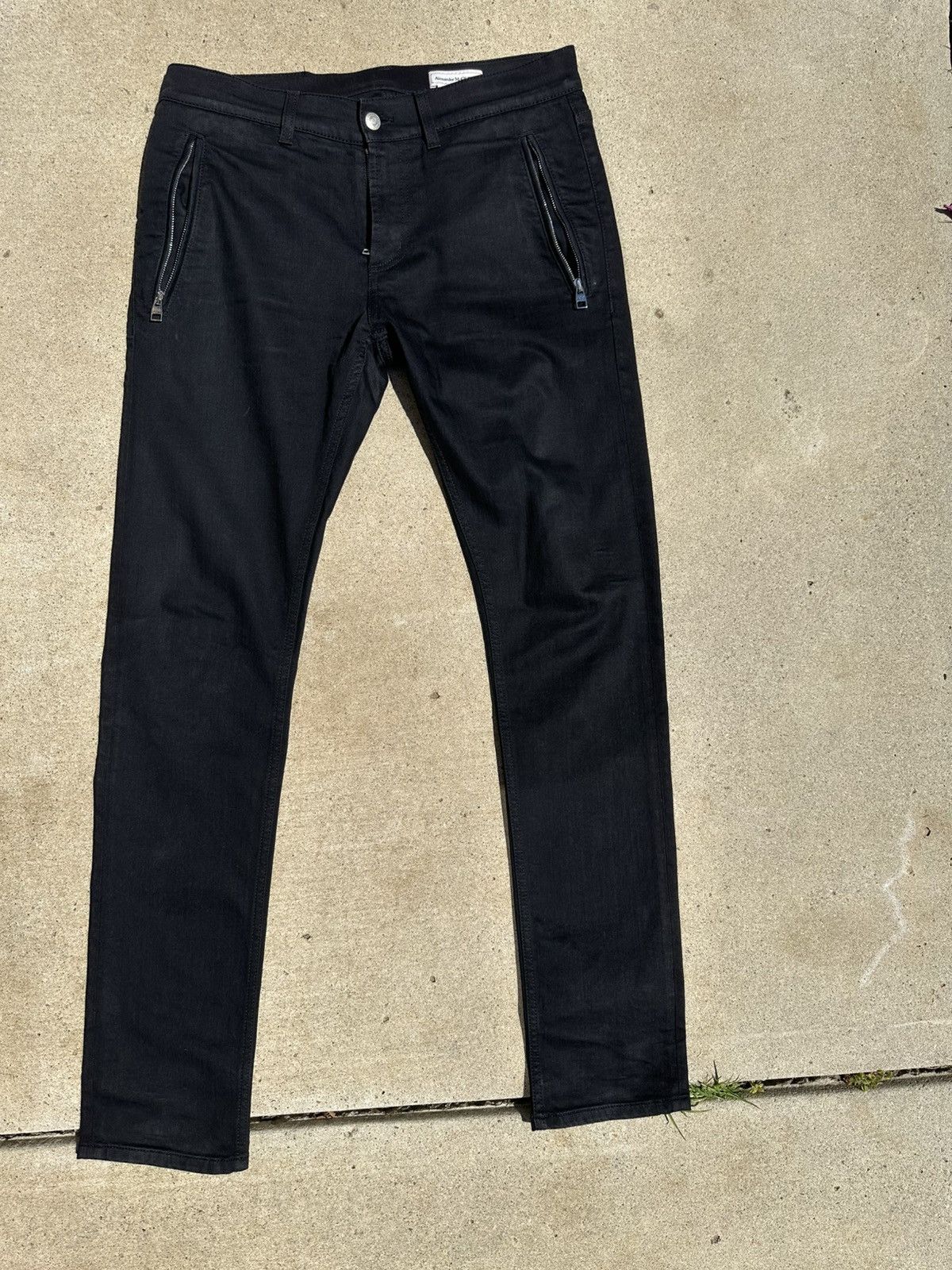 Alexander McQueen Alexander McQueen Graffiti Logo Biker Jeans Size US 38 / EU 54 - 1 Thumbnail