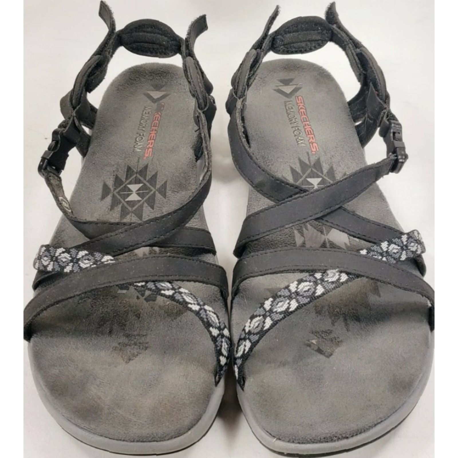 SKECHERS SKECHERS Outdoor Lifestyle Sport Sandal Black Fabric Strap Reggae Open Toe 9M Women’s Sandal Size US 9 / IT 39 - 3 Thumbnail