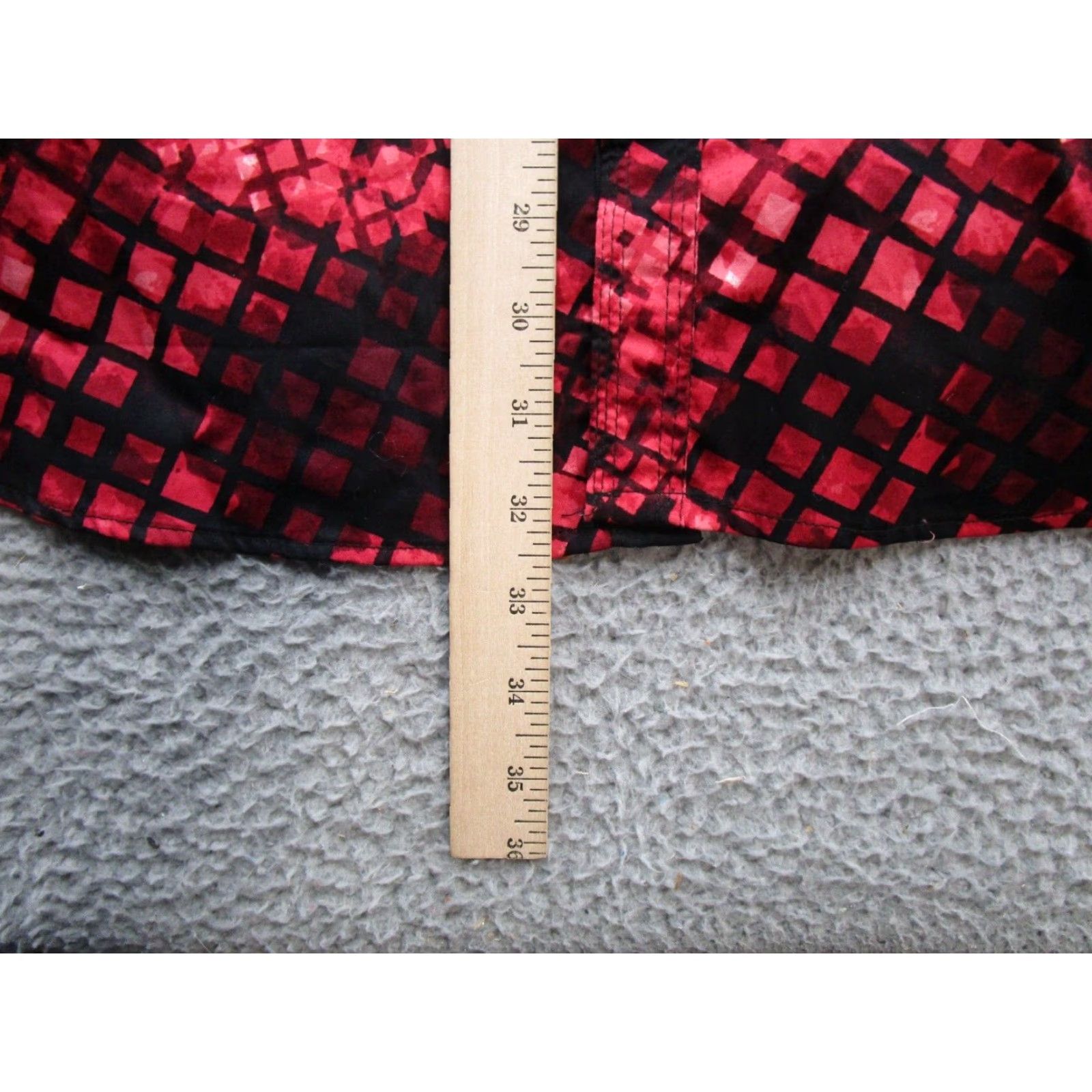 FRONTEER Montero Red Long Sleeve Pearl Snap Up Shirt Men's 3XL Cotton Knit Button-Up Western Clothing Size US XXL / EU 58 / 5 - 7 Thumbnail