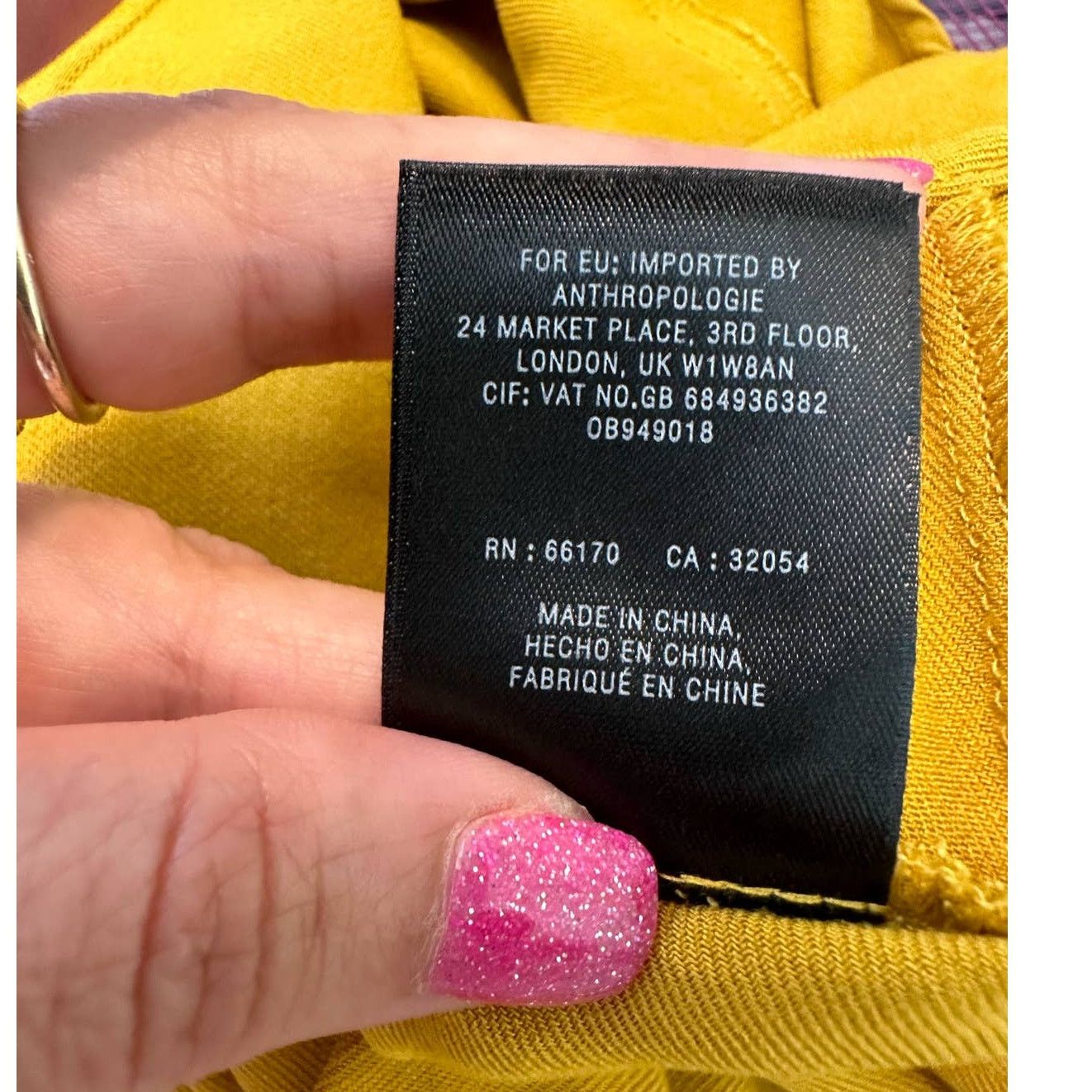 Anthropologie Maeve Yellow Mustard Long Sleeves Tunic Mini Dress size‎ 10 Size L / US 10 / IT 46 - 6 Thumbnail