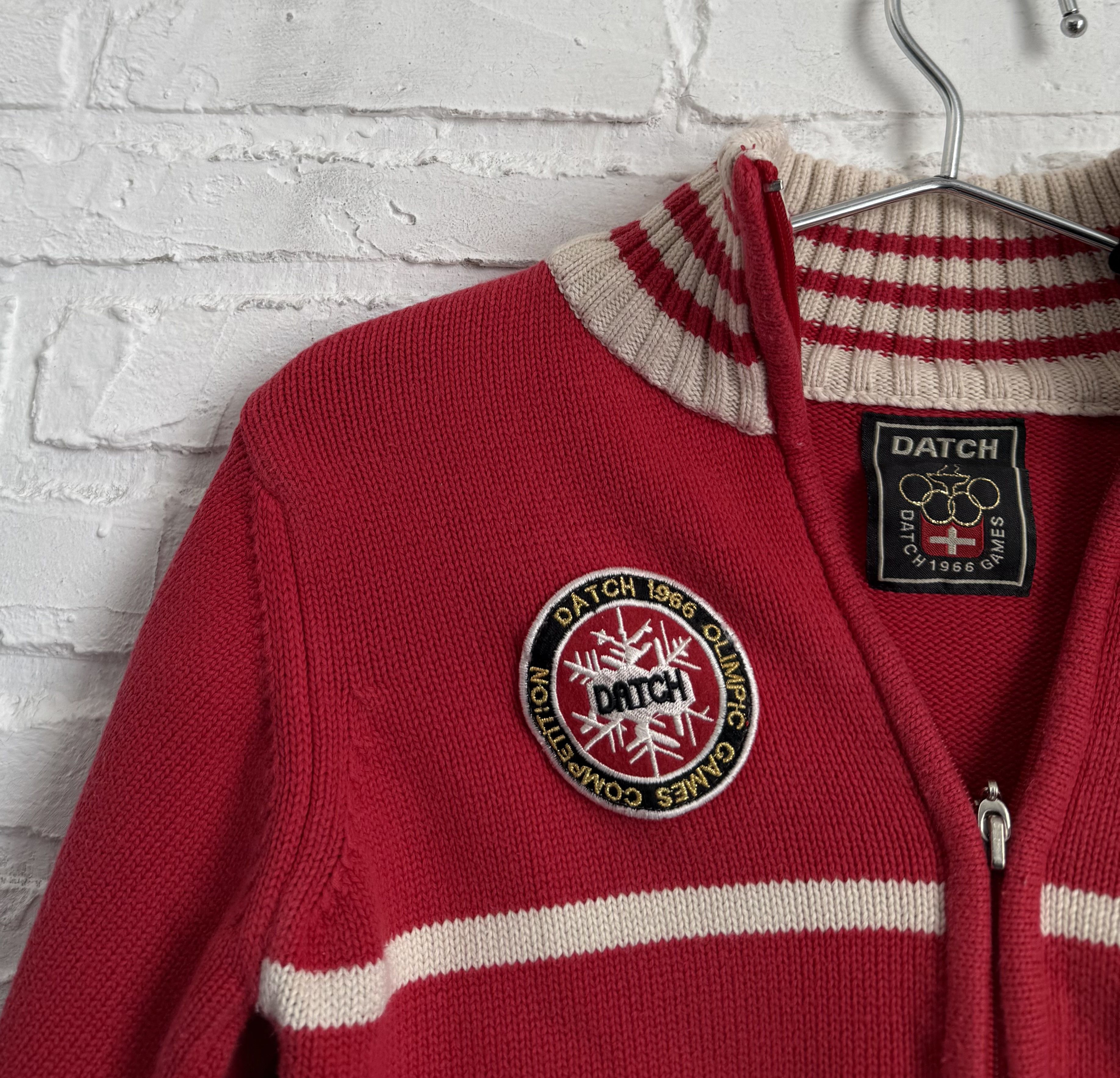Other Y2K DATCH St. Moritz 1966 Zip Up Knit Sweater Olympic Games Size US S / EU 44-46 / 1 - 4 Thumbnail