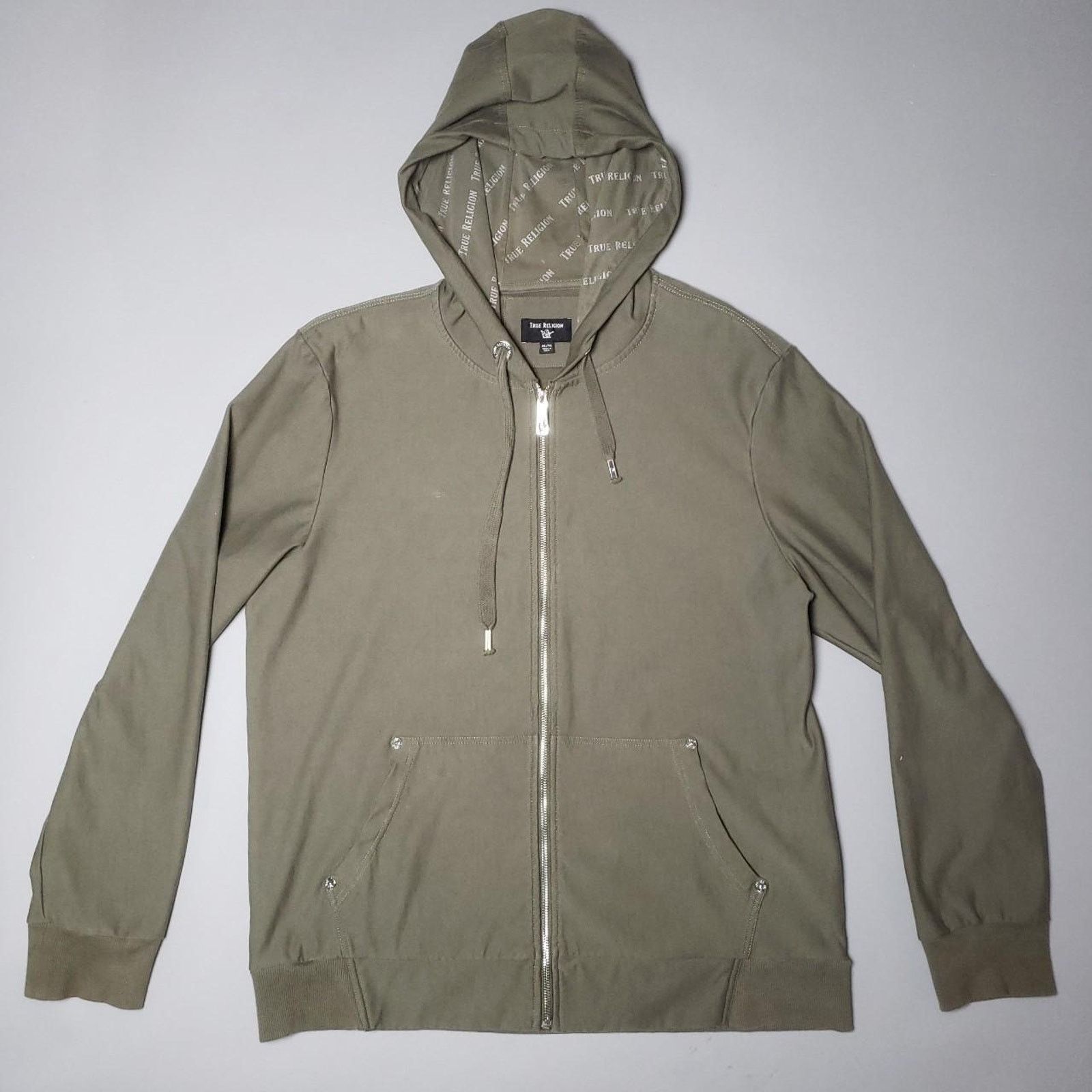 True Religion True Religion metallic back zip up hoodie Mens XLarge Size US XL / EU 56 / 4 - 1 Thumbnail