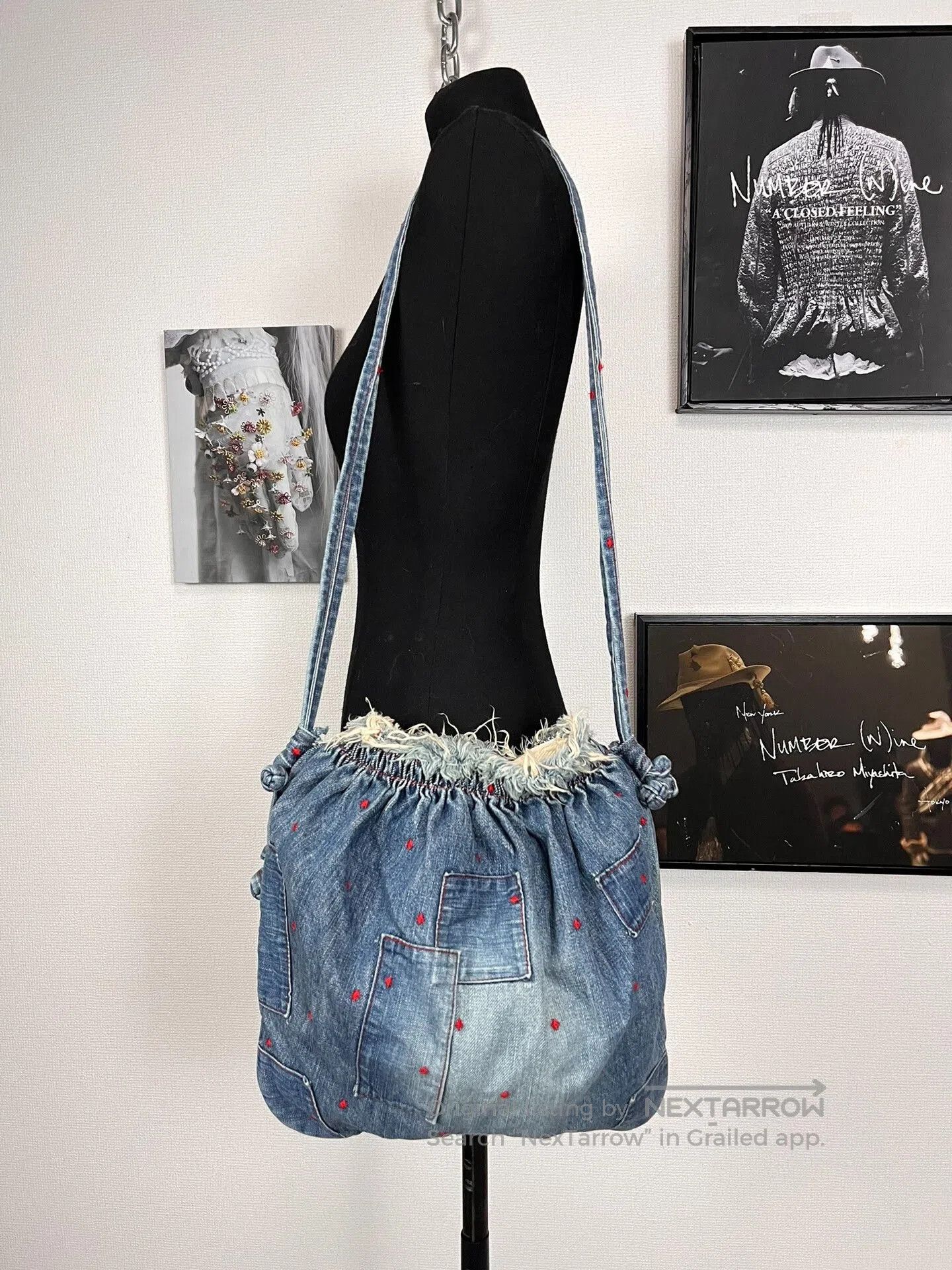 Undercover denim patchwork crossbody bag. Size ONE SIZE - 2 Thumbnail