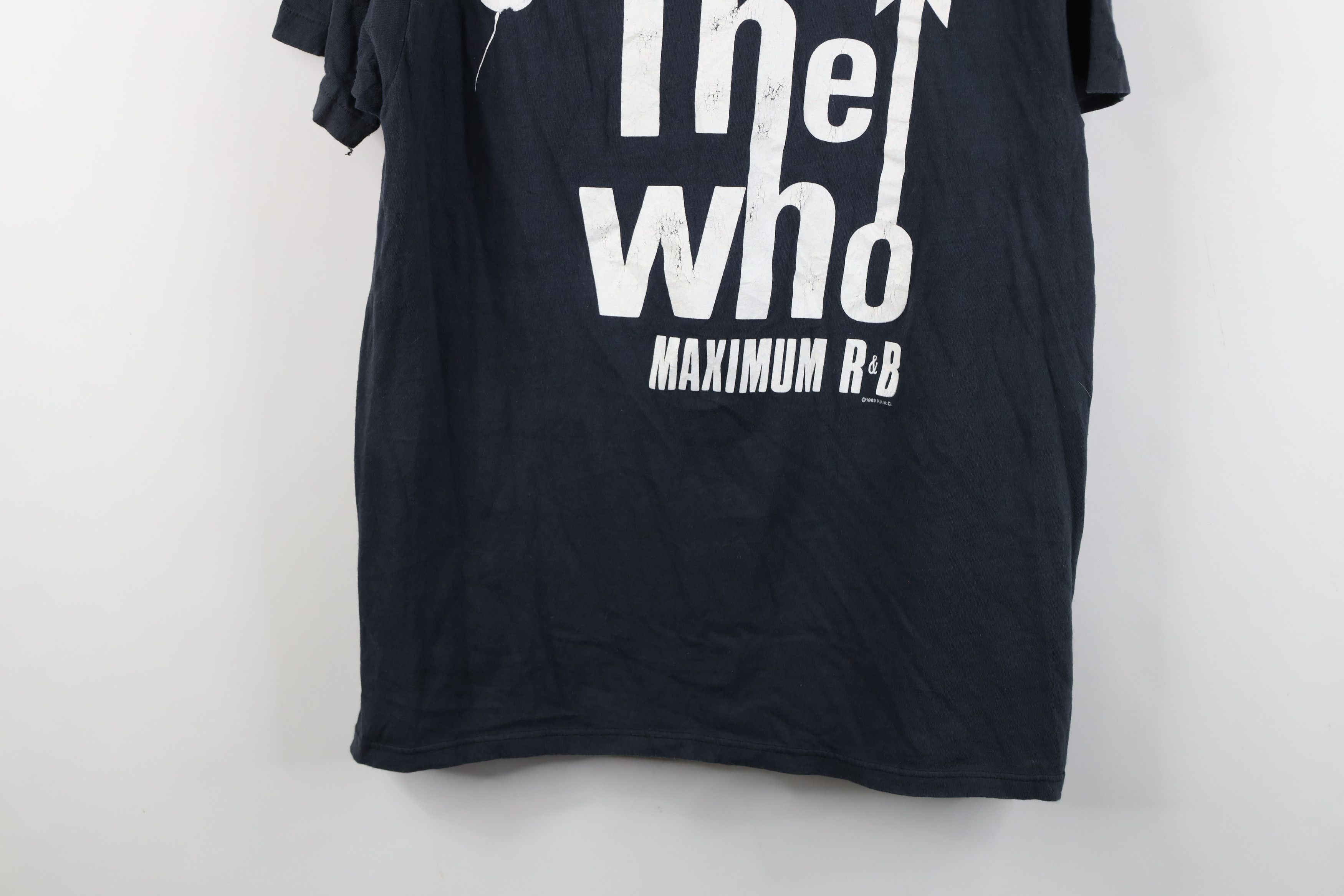 Vintage Vintage 80s Are Alright Tour The Who Band T-Shirt Black USA Size US XL / EU 56 / 4 - 3 Thumbnail