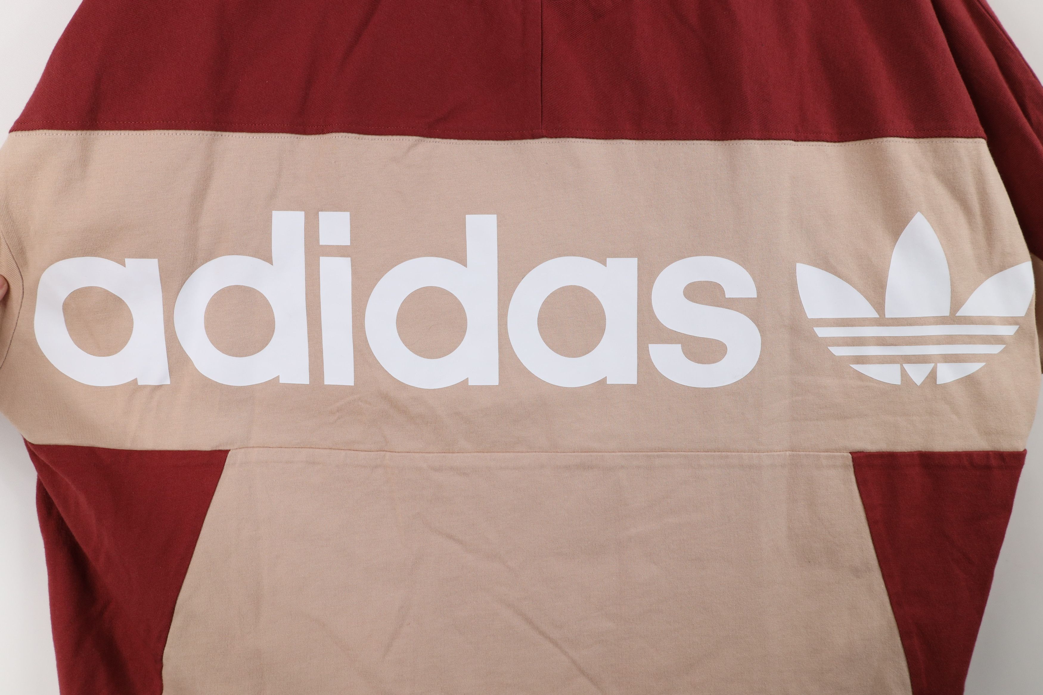 Adidas Y2K Adidas Big Logo Color Block Cropped Boxy Fit T-Shirt Size L / US 10 / IT 46 - 4 Thumbnail