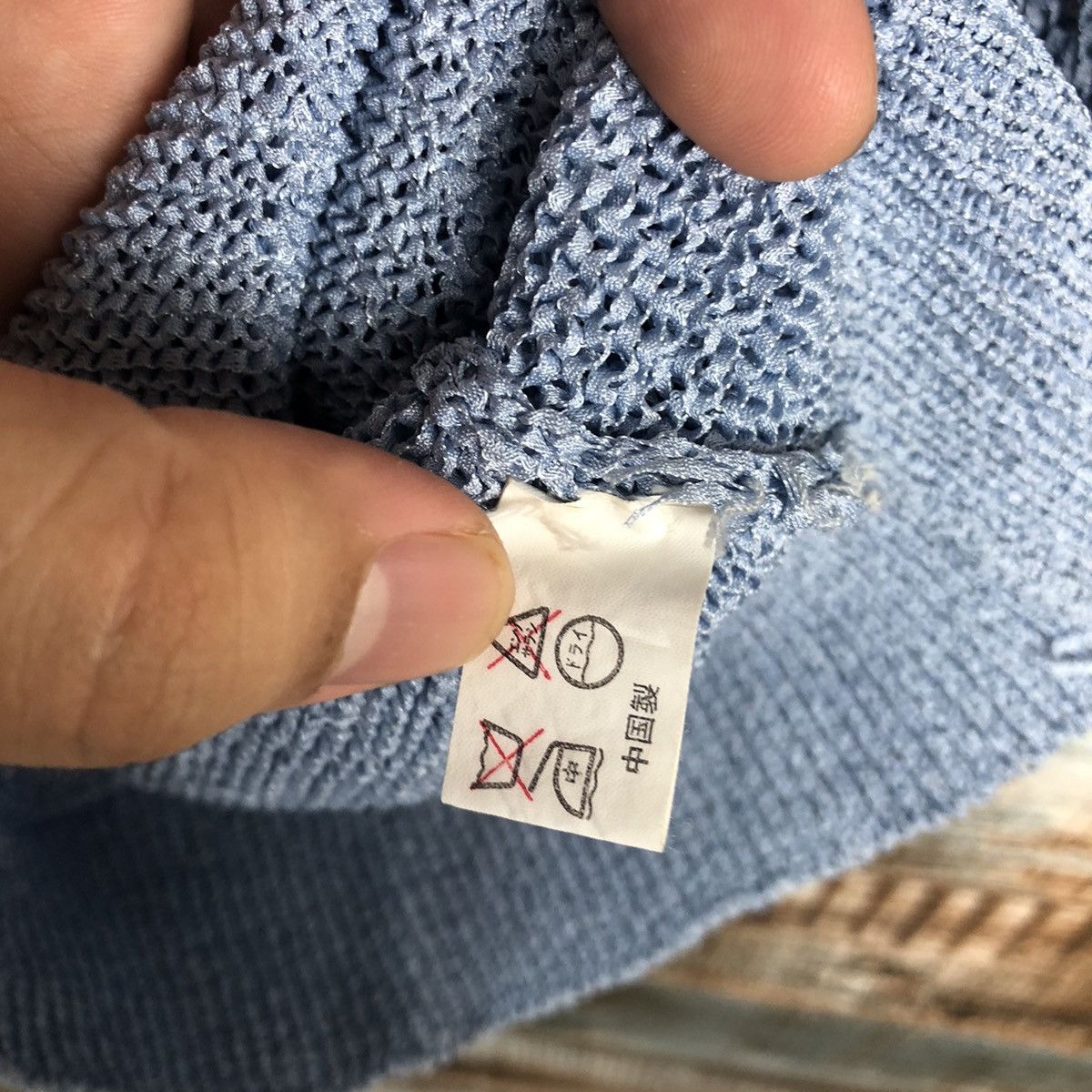 Homespun Knitwear × Japanese Brand La Reine Blue Knitwear #A1793 Size XS / US 0-2 / IT 36-38 - 12 Thumbnail