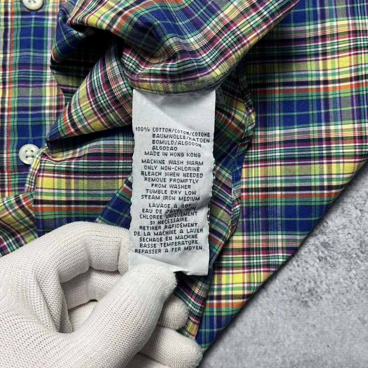 Polo Ralph Lauren × Vintage Vintage Polo Ralph Lauren Checkered Shirt Luxury Casual Size US L / EU 52-54 / 3 - 6 Thumbnail