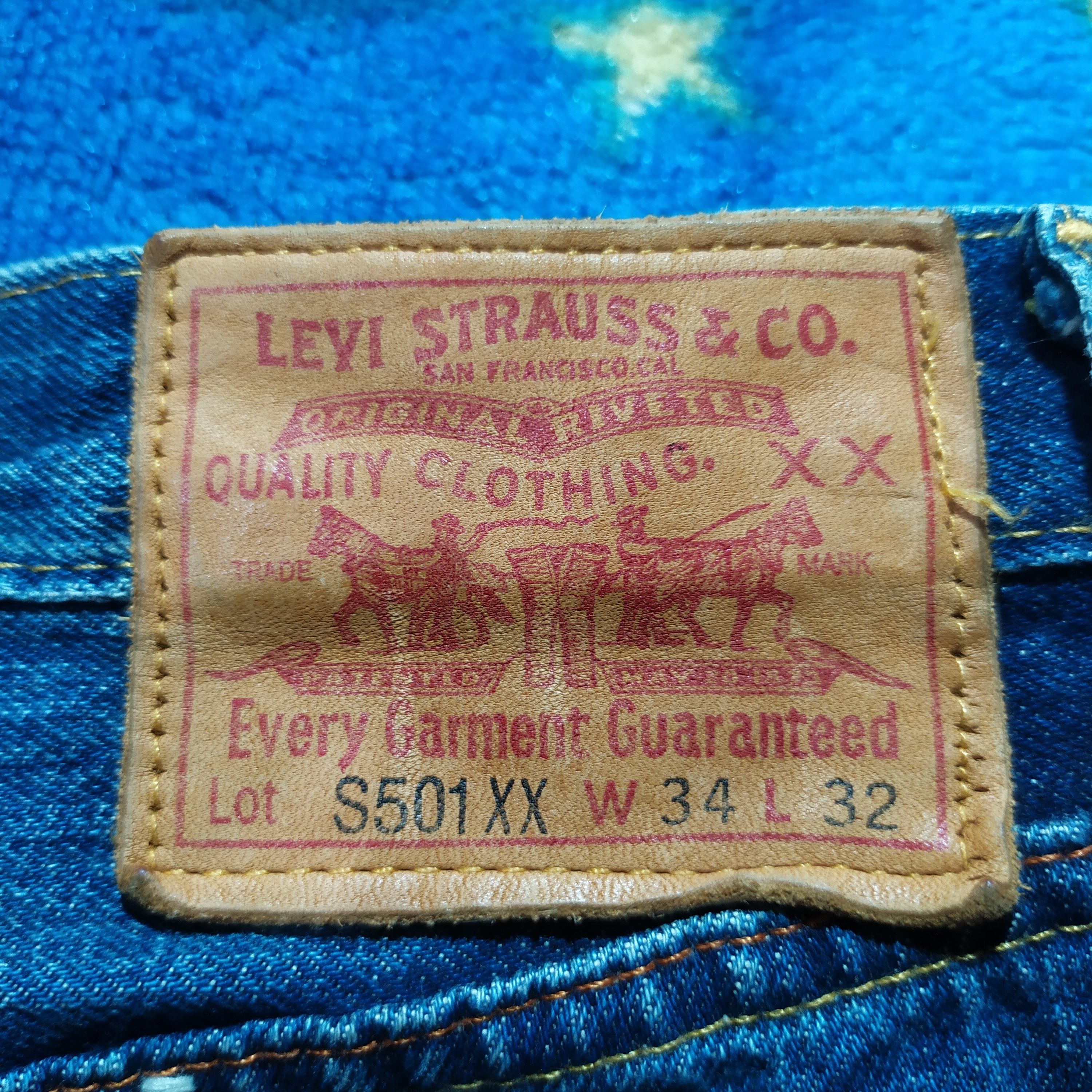 Levi's × Levi's Vintage Clothing Levi's S501XX Big E 1944 World War 2 Model Size US 34 / EU 50 - 13 Thumbnail