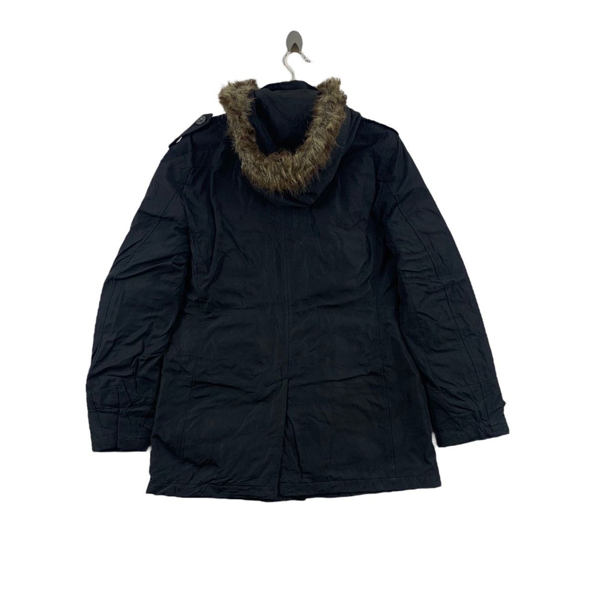 Japanese Brand SEMANTIC DESIGN Japanese Brand Punk Black Hooded Winter Coat Size US L / EU 52-54 / 3 - 3 Thumbnail