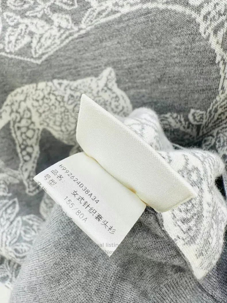 Hermes Hermes Gray Silk Cashmere Knit Short Sleeve Top Size XXS / US 00 / IT 34 - 7 Thumbnail