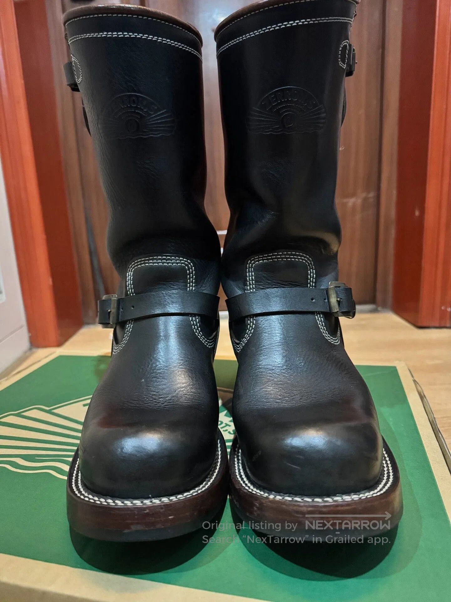 zerrows Japanese Engineer Boots with Steel Toe. Size US 8.5 / EU 41-42 - 2 Thumbnail