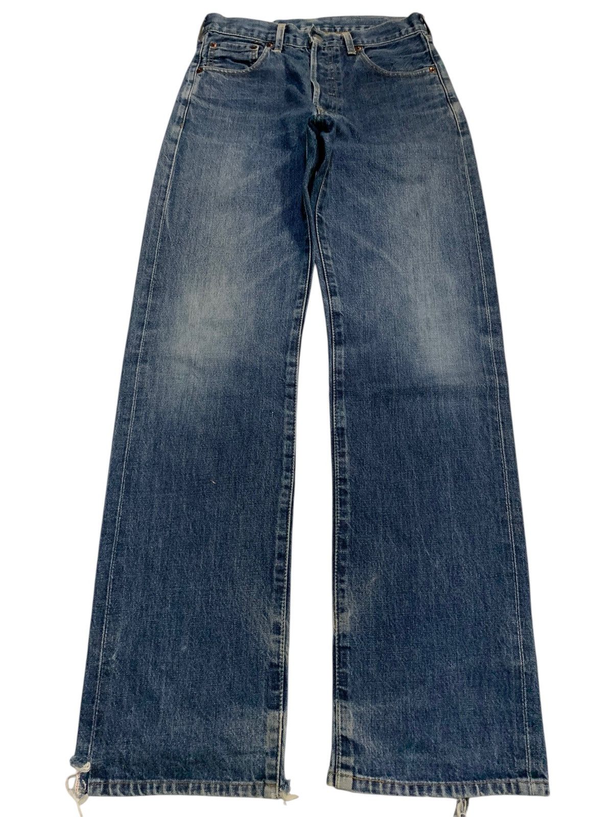 Levi's VINTAGE LEVIS 503B SELVEDGE BIG E FADED DISTRESSED DENIM Size US 28 / EU 44 - 2 Thumbnail