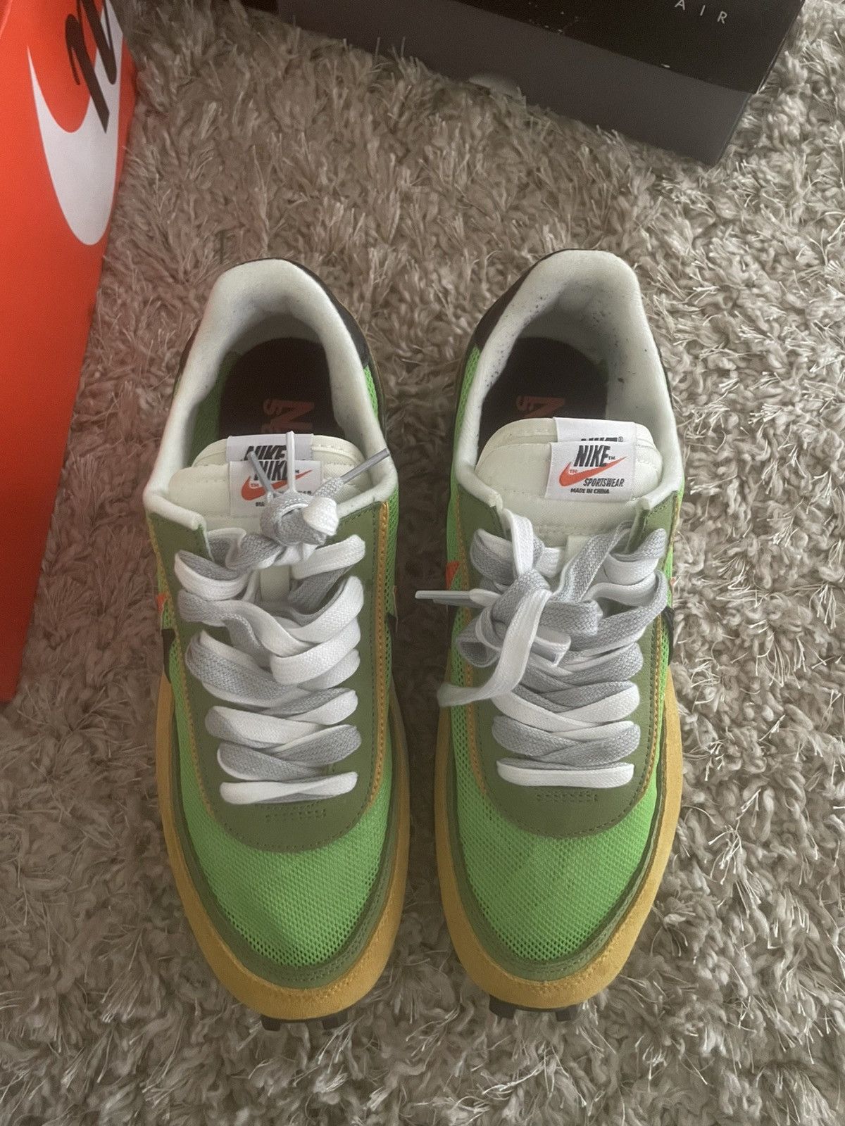 Nike × Sacai Nike Sacai x LDWaffle Green Gusto sz 9 Size US 9 / EU 42 - 5 Thumbnail