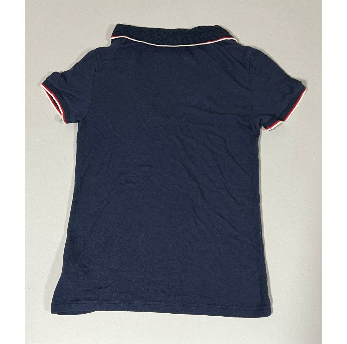 American Eagle Outfitters Navy Blue Red Collared Polo Shirt Top Blouse Tee Size XS ♥️✨ Size XS / US 0-2 / IT 36-38 - 4 Thumbnail