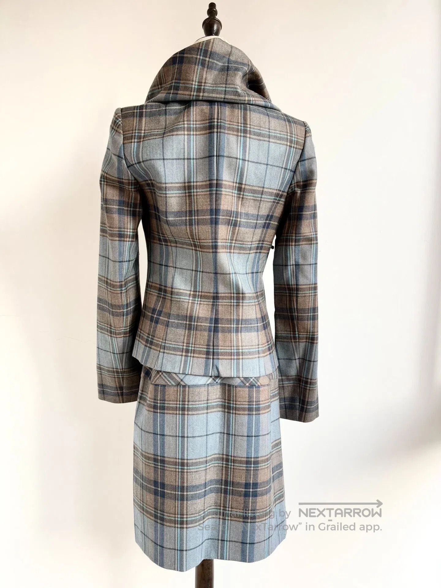 Vivienne Westwood Vivienne Westwood Gray Blue Check Set. Size S / US 4 / IT 40 - 5 Thumbnail