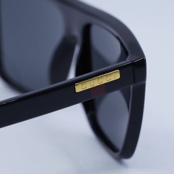 Gucci Gucci GG0748S 001 Sunglasses Black Square Frame, Grey Lenses Size ONE SIZE - 7 Thumbnail