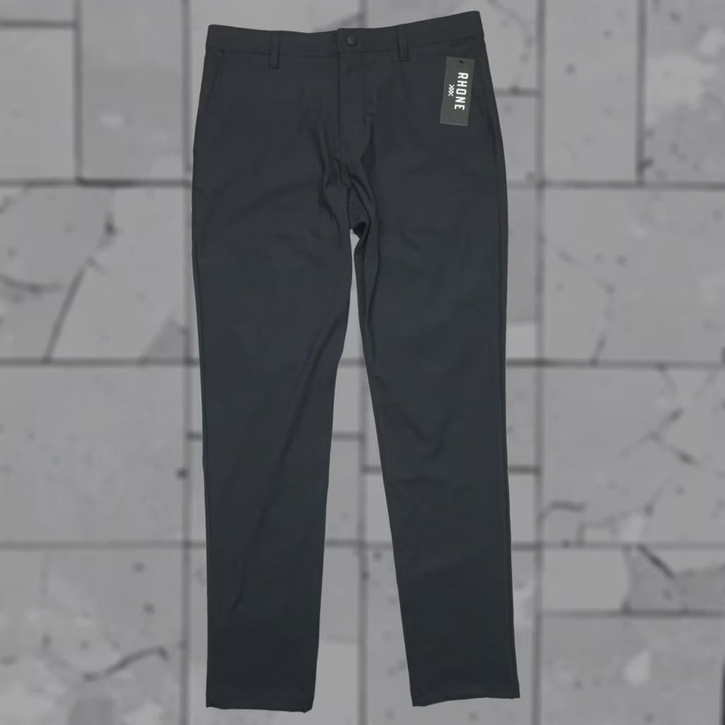 Rhone Rhone Pants Mens 33 Commuter Pocket Slim Fit Performance Men Size Navy Inseam Size US 33 - 1 Thumbnail