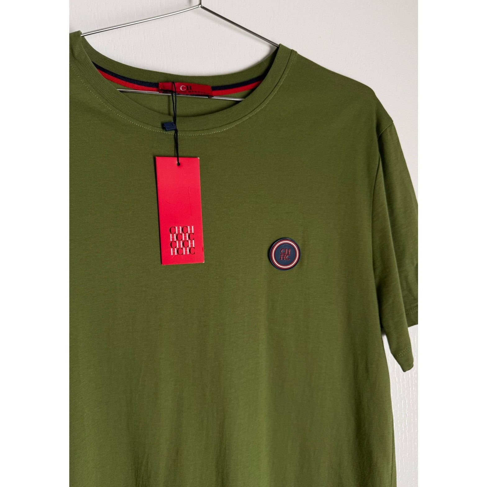 Carolina Herrera New Carolina Herrera Logo Cotton T-Shirt Green Mens Size L Size US L / EU 52-54 / 3 - 1 Thumbnail