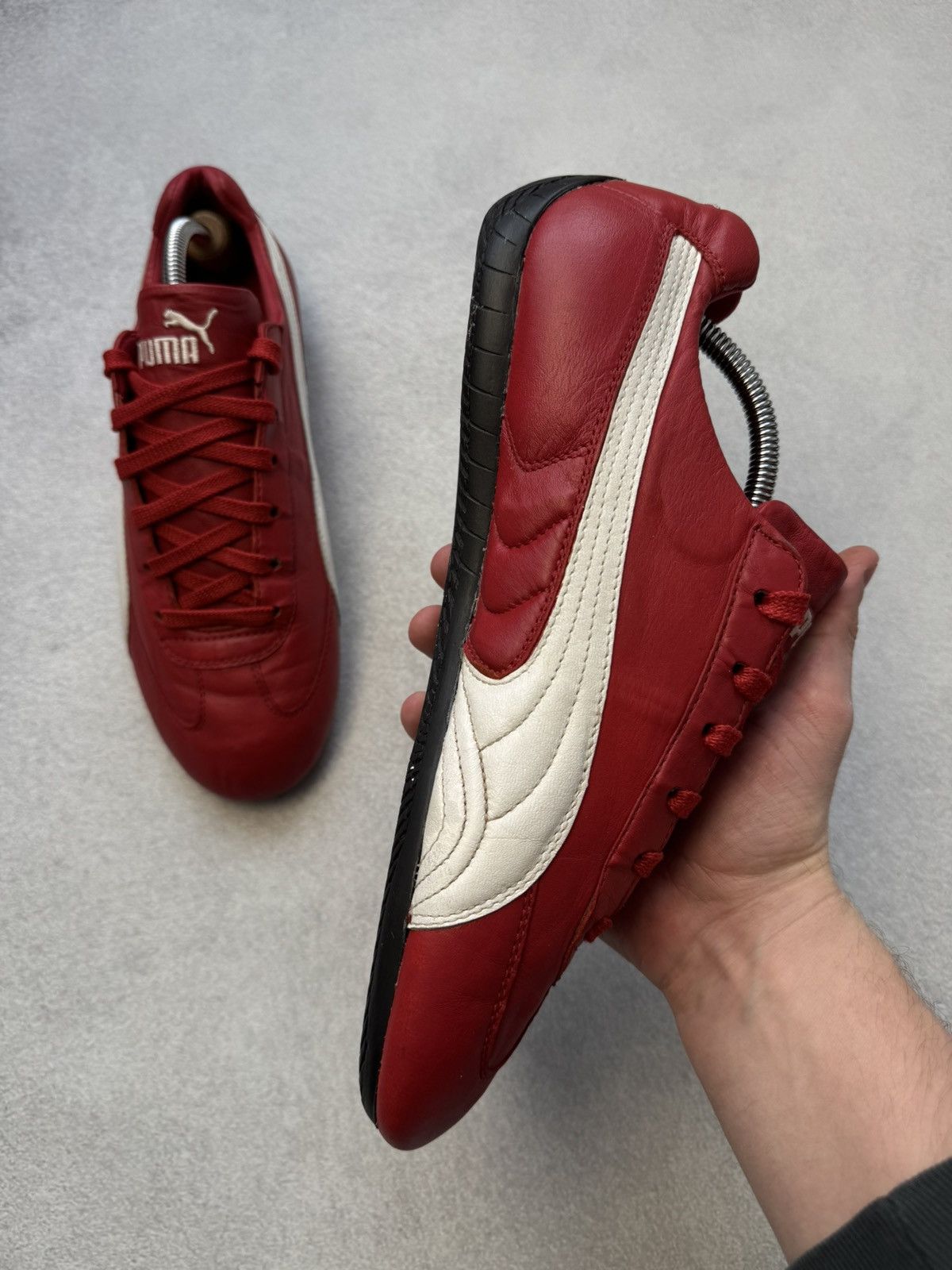 Puma Vintage Puma Speedcat Red Leather Sneakers Hype y2k US10 Size US 10 / EU 43 - 7 Thumbnail