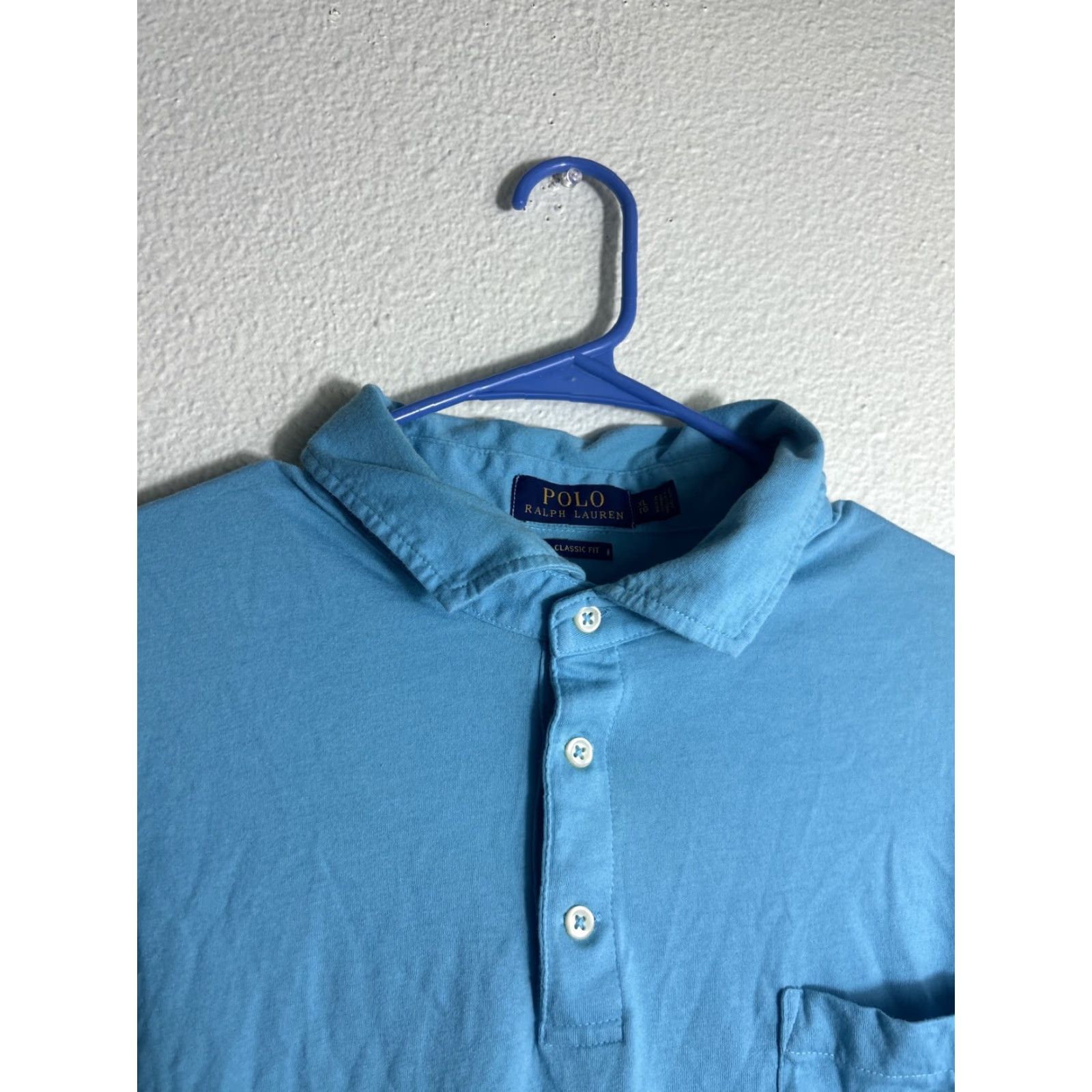 Ralph Lauren Ralph Lauren Polo Shirt Mens XL Classic Fit Short Sleeve Blue Knit Cotton Logo Preppy Designer Golf Walking 27” Chest 33” Length Size US XL / EU 56 / 4 - 3 Thumbnail