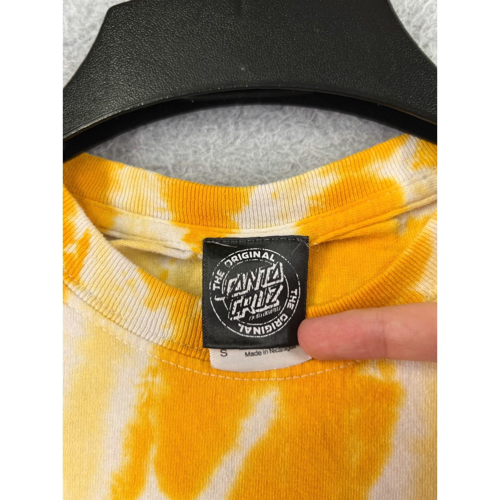 Vintage Santa Cruz Shirt Womens Small Yellow Tie Dye Short Sleeve Crew Neck Crop Cutoff Size S / US 4 / IT 40 - 5 Thumbnail