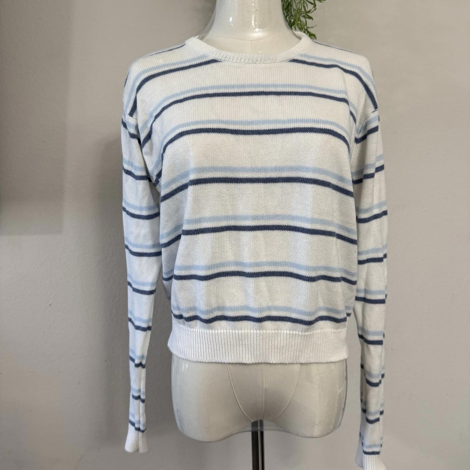 Designer Brandy Melville Striped Knit Sweater Size S / US 4 / IT 40 - 1 Thumbnail