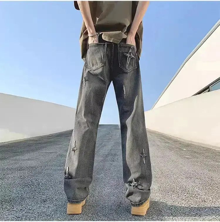 Japanese Brand Retro casual straight leg jeans Size US 32 / EU 48 - 6 Thumbnail