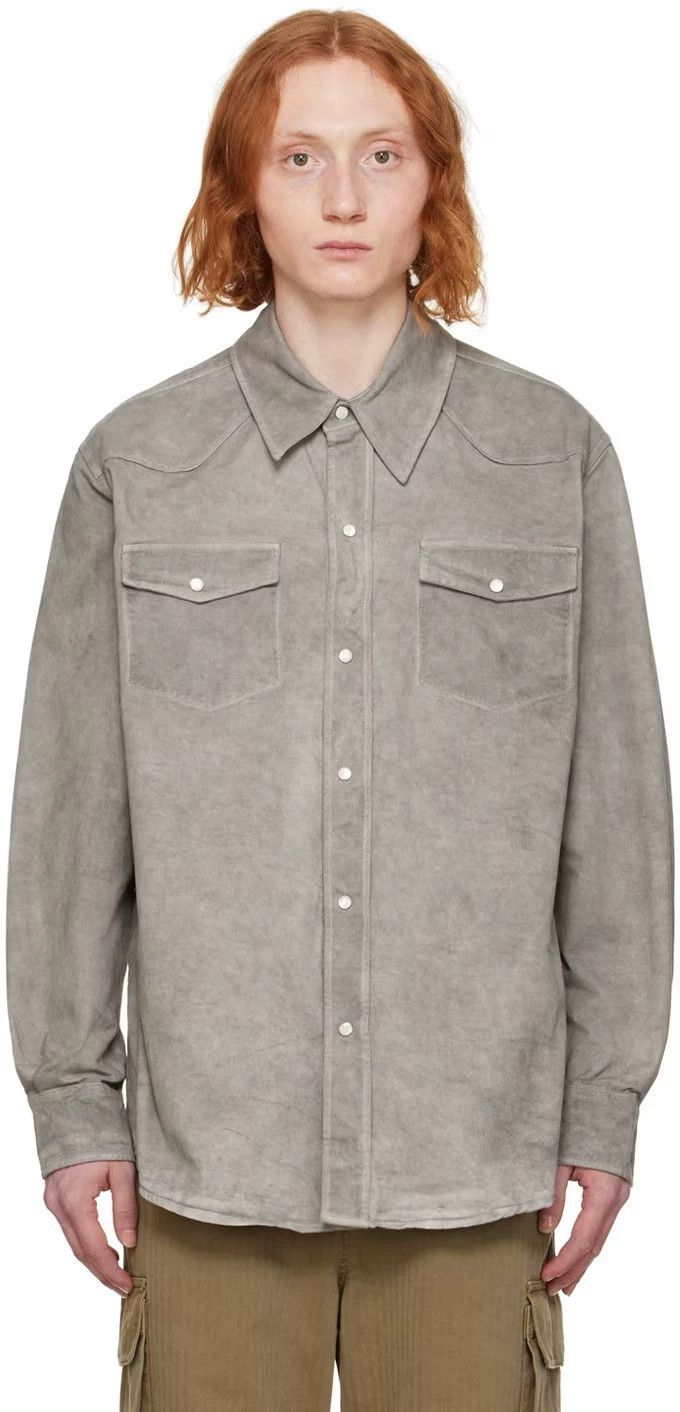 Our Legacy our legacySS24 Frontier Grey Denim Shirt 2503-Nextarrow Size US M / EU 48-50 / 2 - 1 Thumbnail