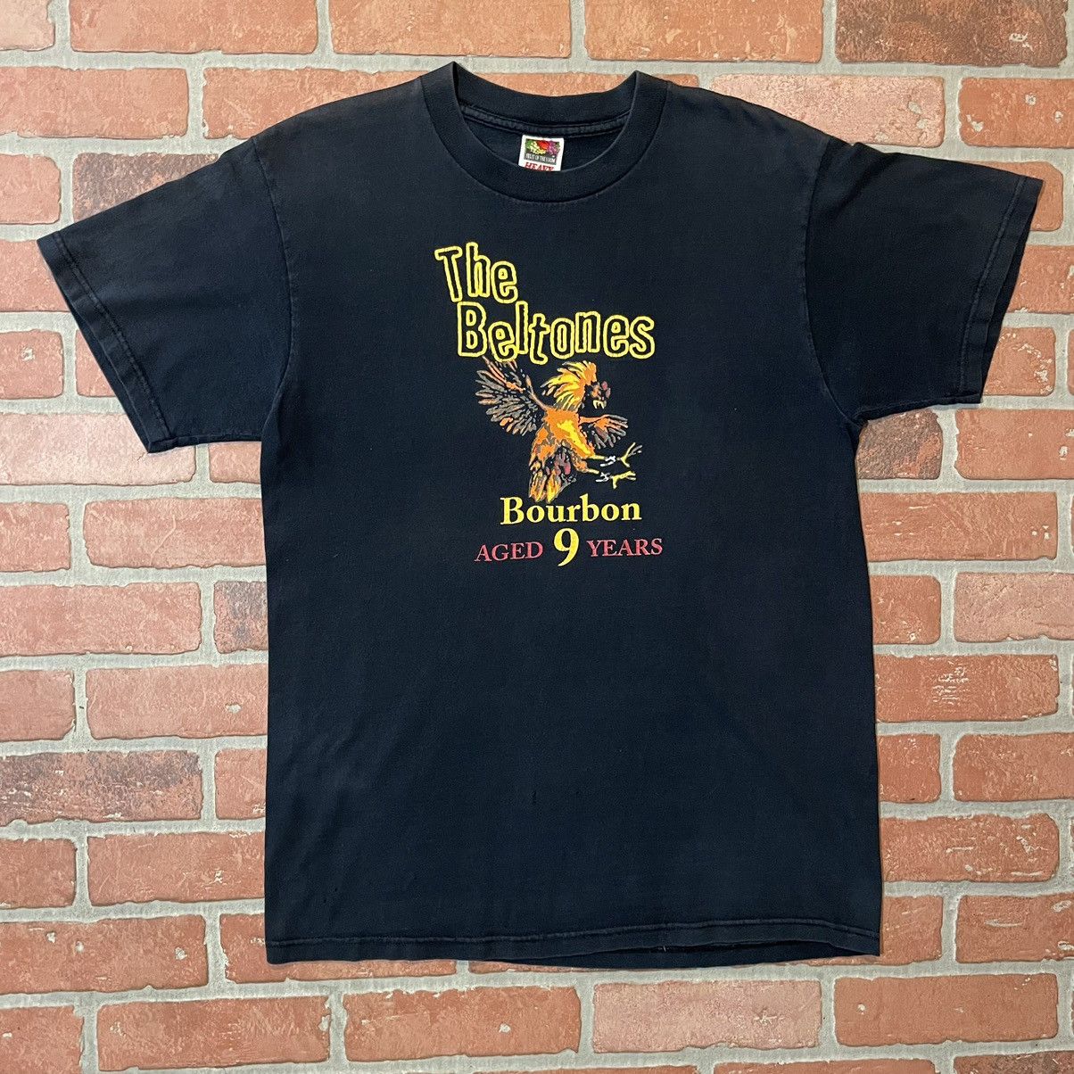 T-shirt Uni-sexe à Manches Courtes Groupe Belmont - Coton - Taille XL - Noir - Neuf Sans étiquettes