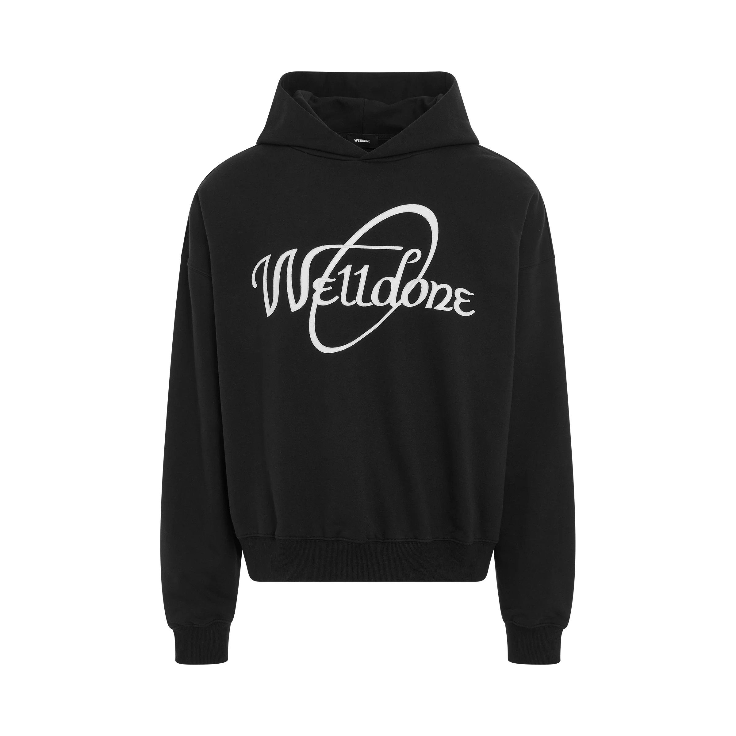 WE11DONE o1mris0824 Circle Logo Hoodie in Black Size US XS / EU 42 / 0 - 1 Thumbnail