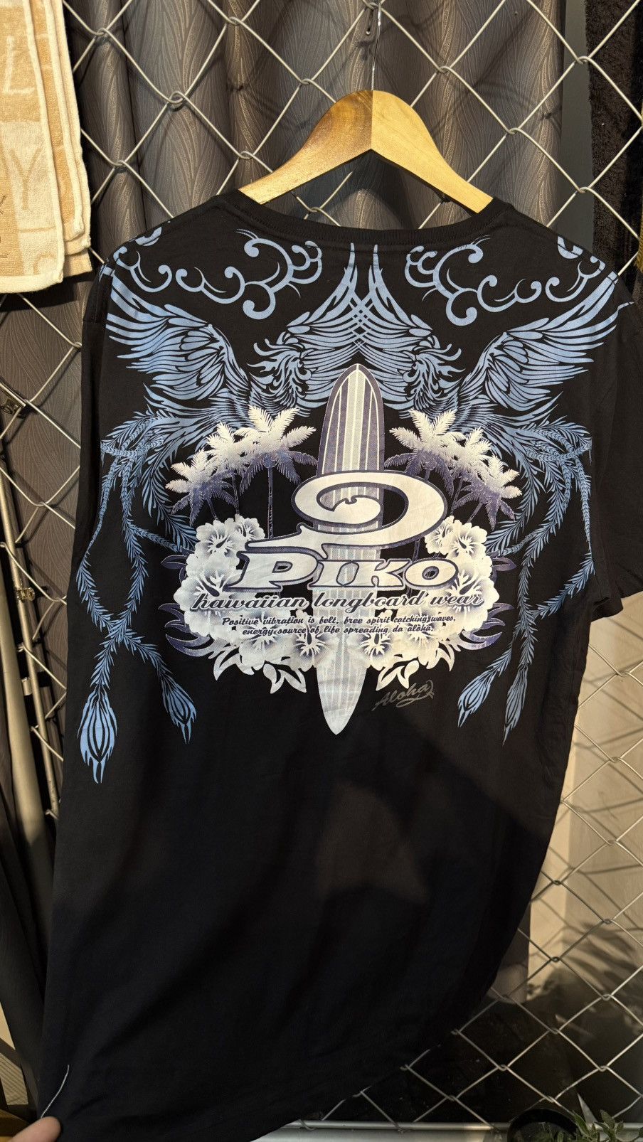Vintage PIKO SURF OVP WING GRAPHIC PRINT TSHIRT Size US M / EU 48-50 / 2 - 2 Thumbnail