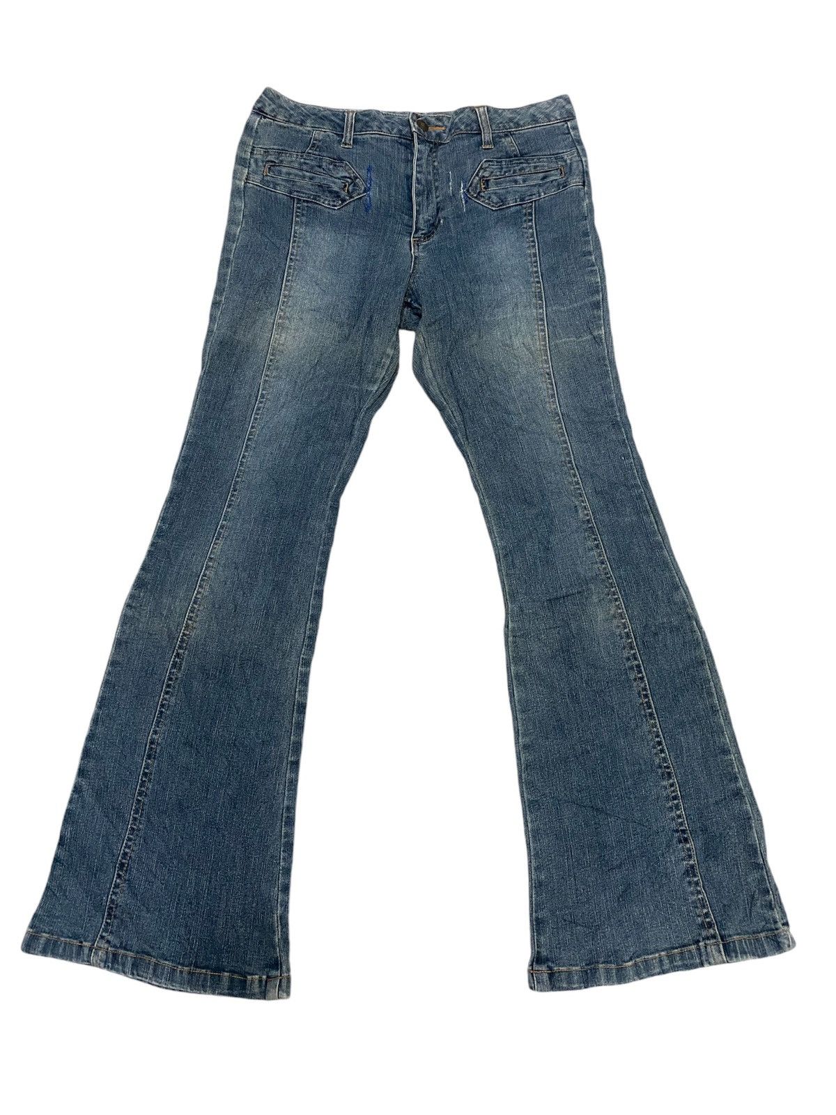 Japanese Brand × Vintage Distressed bootcut third gear very rare Size 31" - 1 Thumbnail