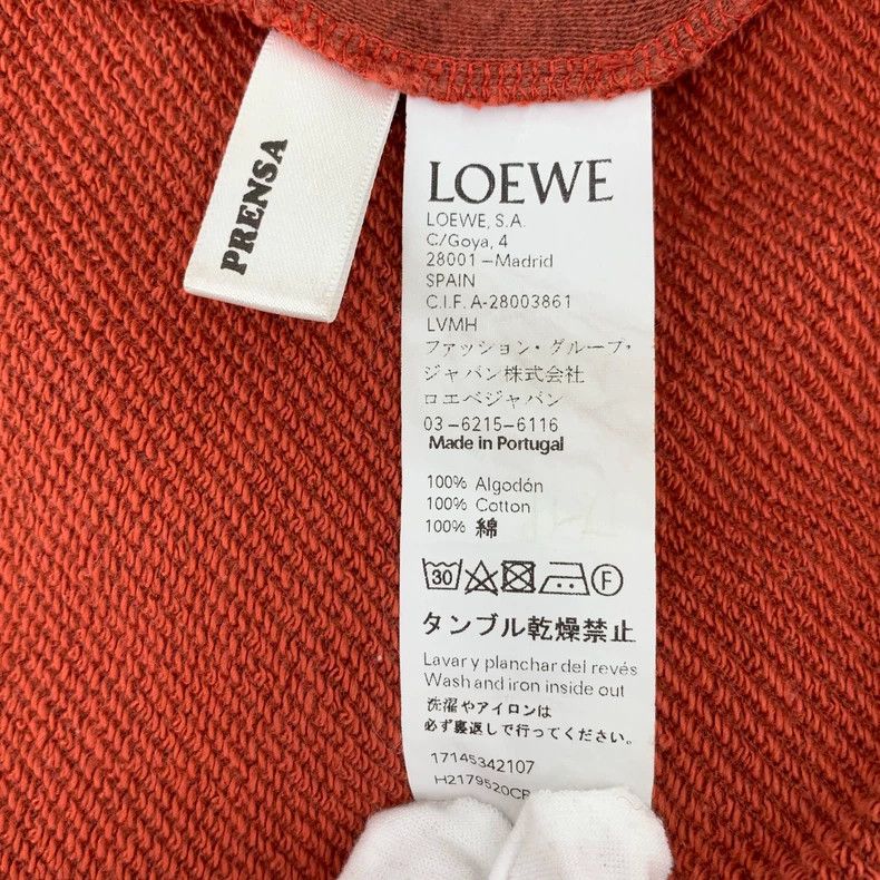 Loewe Loewe Red logo embroidered cotton round neck long sleeve k Size M / US 6-8 / IT 42-44 - 7 Thumbnail