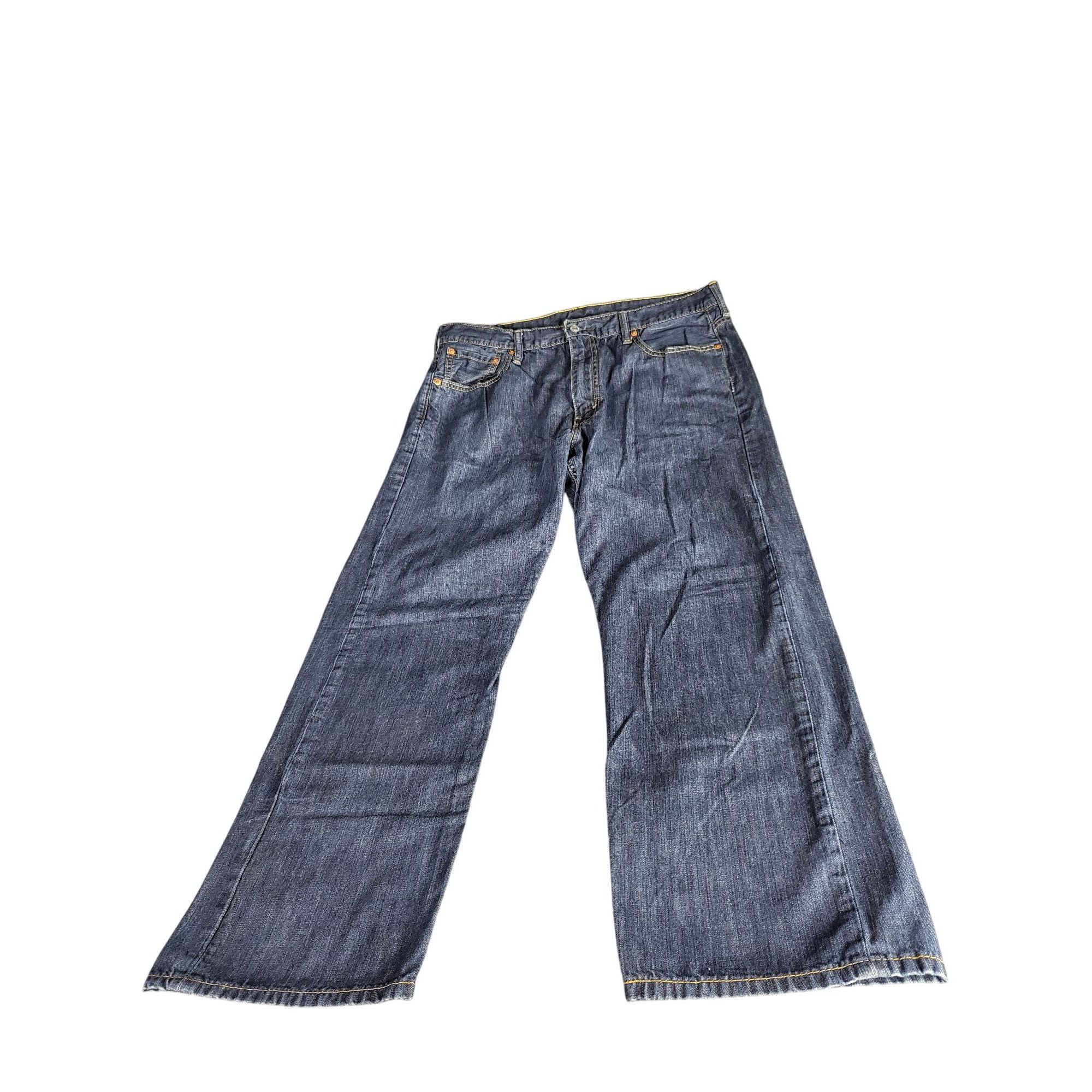 Levi's Levi's 569 Jeans Men Sz 36X32 Blue Denim Straight Leg Dark W Size US 36 / EU 52 - 2 Thumbnail