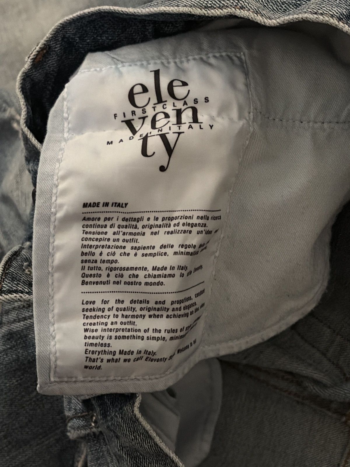 Eleventy 5 Tasche Paint Splatter Denim Size US 34 / EU 50 - 5 Thumbnail