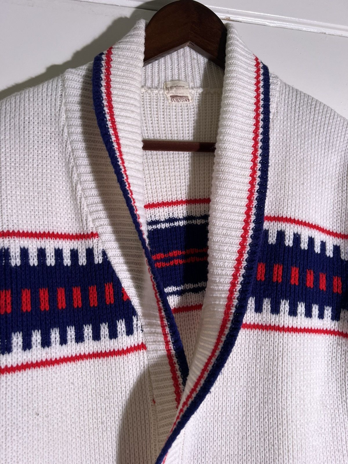 USA製 60's~70's Vintage MONTGOMERY WARD 60's 70's VTG Vintage Montgomery Ward Multi Pattern Sweater