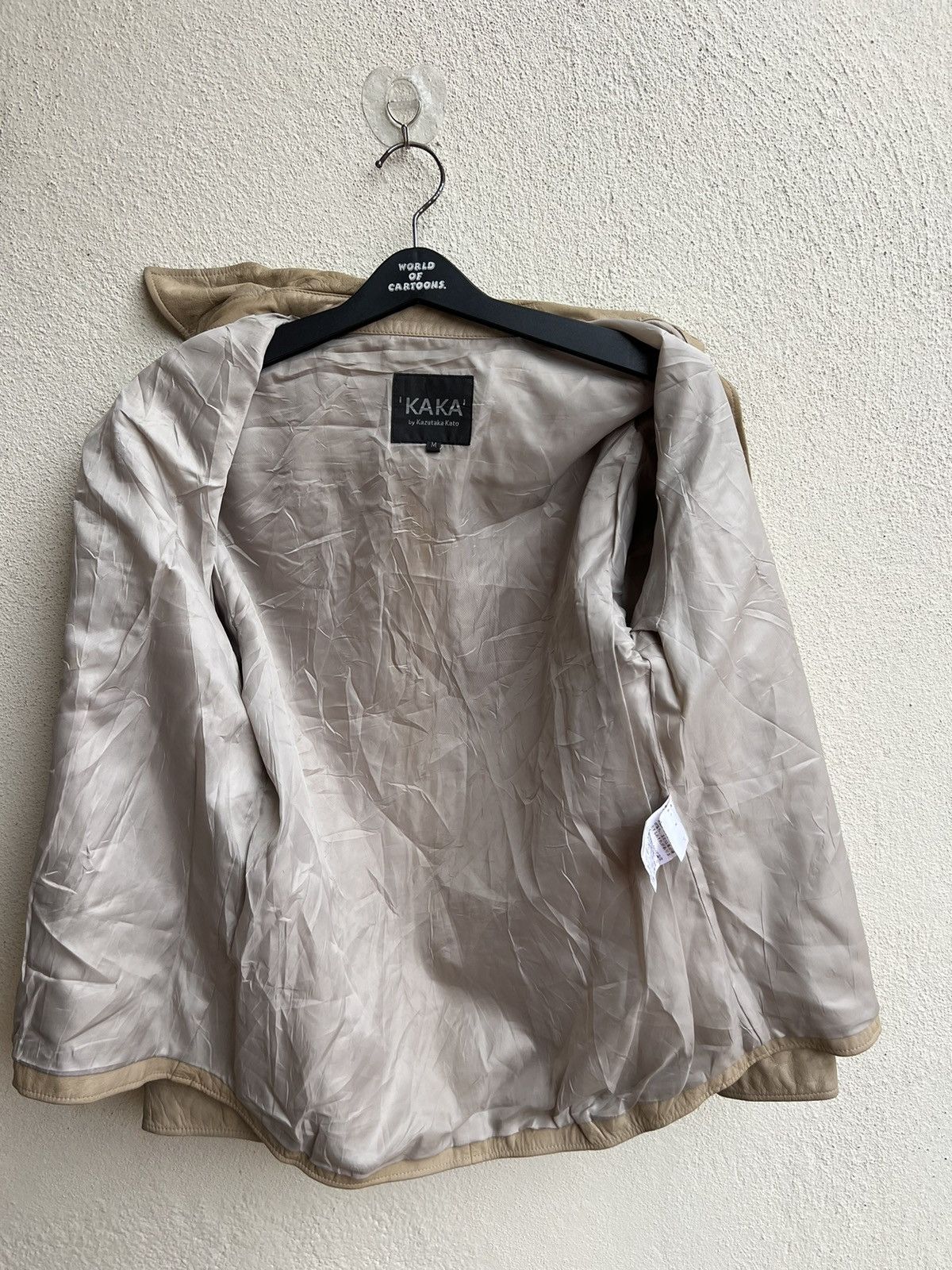 Leather Vintage Kazutaka Kato KAKA Fade Patina Cowhide Leather Shirt Size US M / EU 48-50 / 2 - 22 Thumbnail