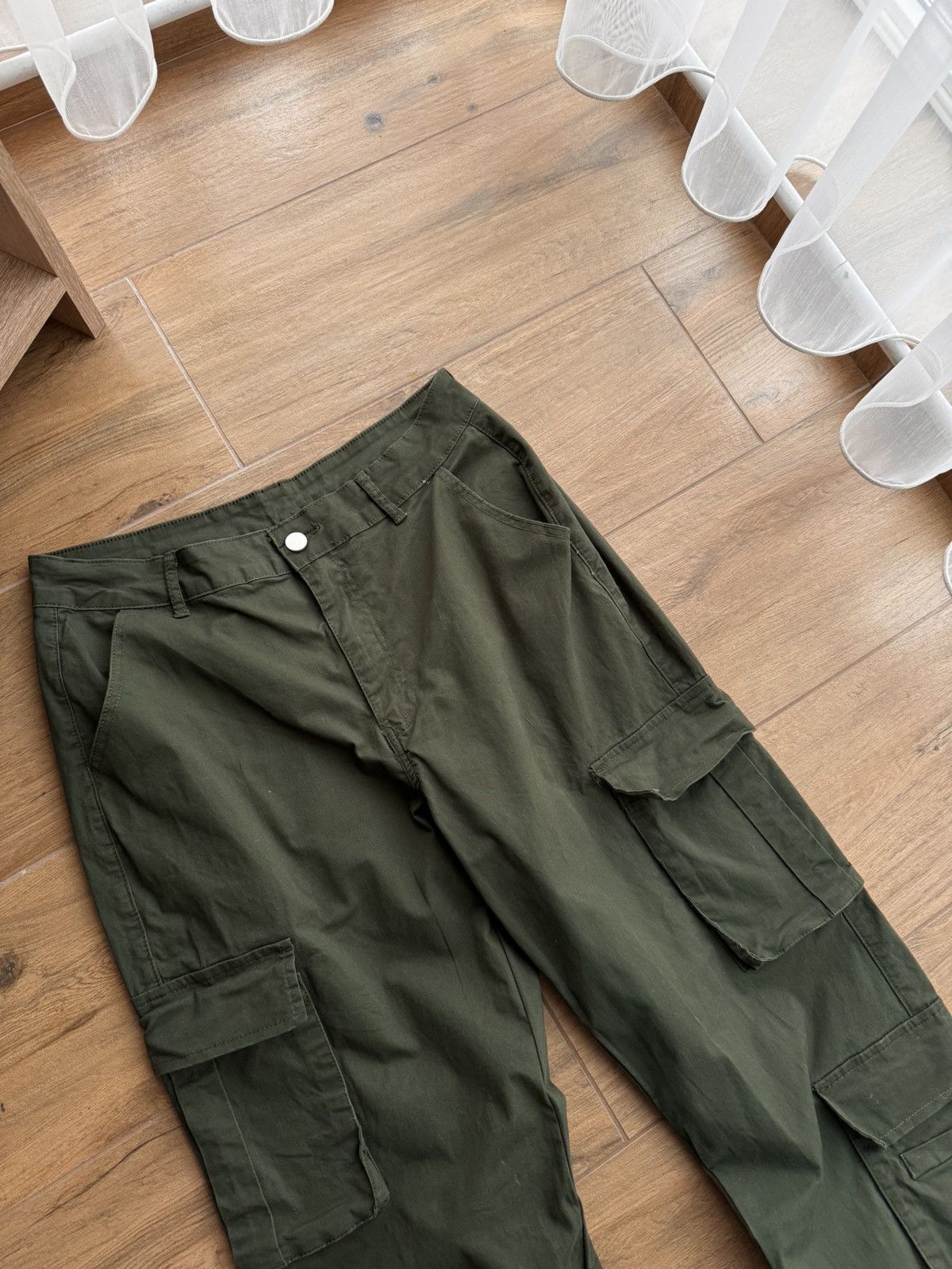 Japanese Brand × Vintage Vintage Military Green Bondage Cargo Archival Pants Size US 32 / EU 48 - 2 Thumbnail