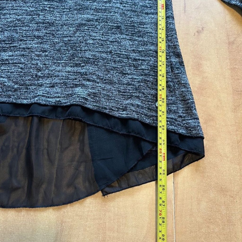 Point Zero Point Zero Charcoal and Black Long Sleeve Top Size M / US 6-8 / IT 42-44 - 12 Thumbnail