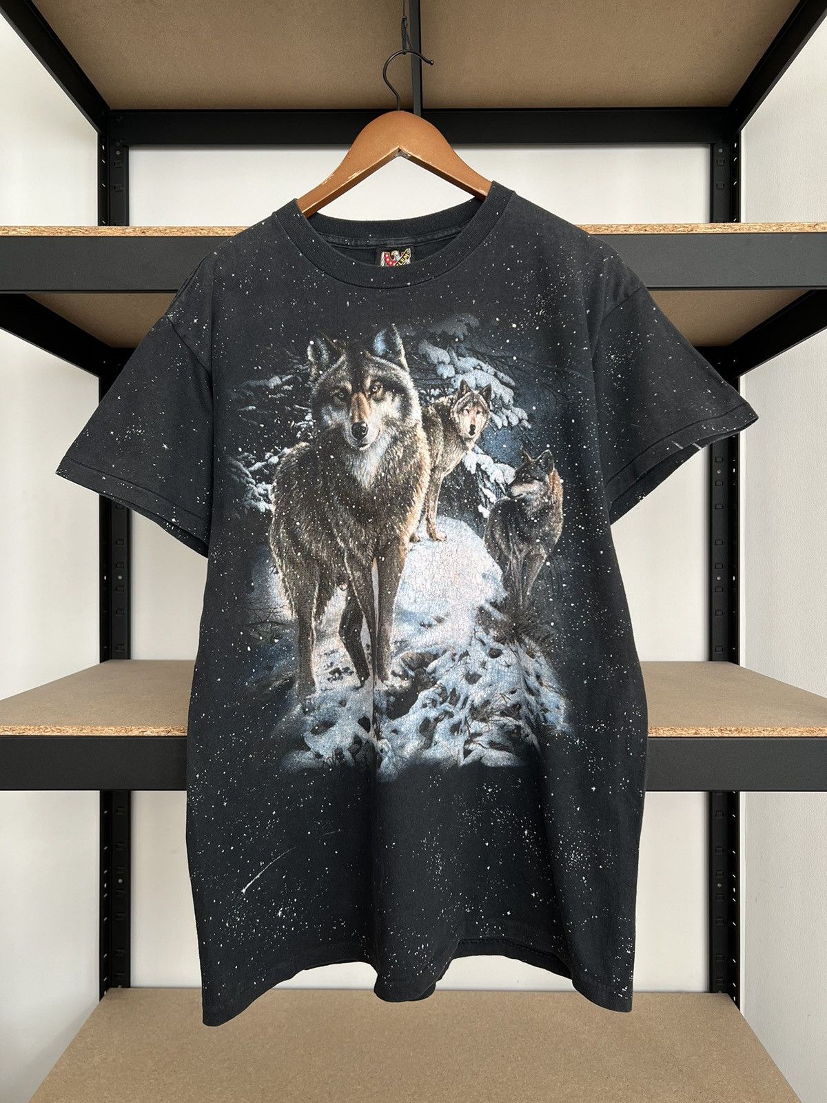 Harley Davidson Vintage 90s 3D Emblem Harley Davidson Wolf AOP T-shirt Size US L / EU 52-54 / 3 - 3 Thumbnail