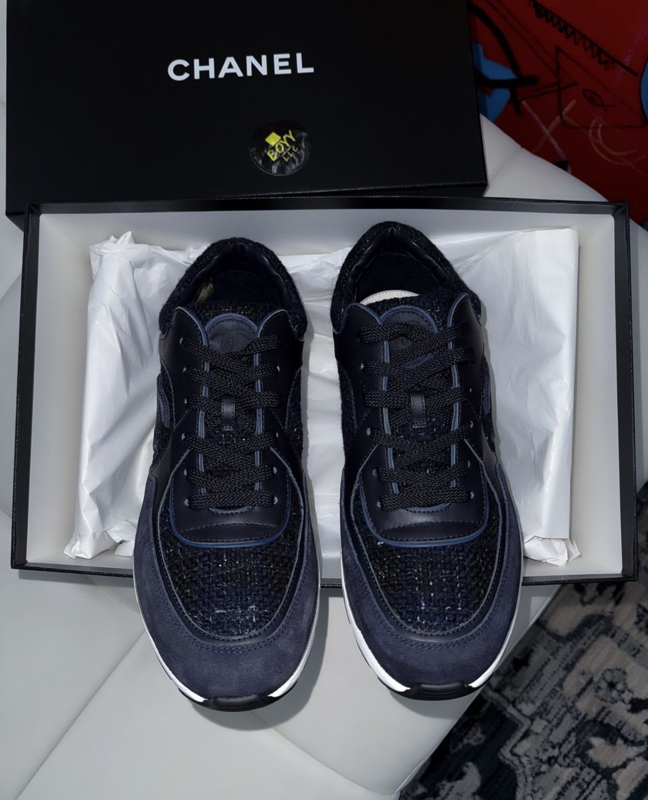 Chanel Chanel suede cc sneakers Size US 11 / EU 44 - 4 Thumbnail