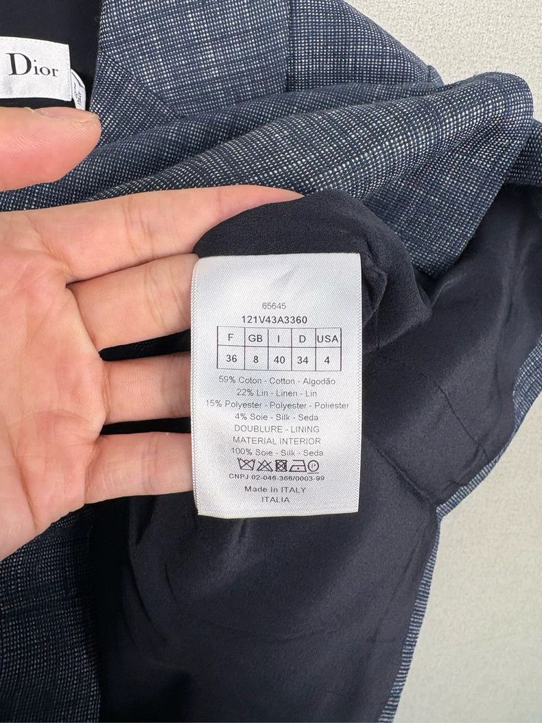 Dior Dior Blue lapel long-sleeved jacket 2504-Nextarrow Size XS / US 0-2 / IT 36-38 - 4 Thumbnail